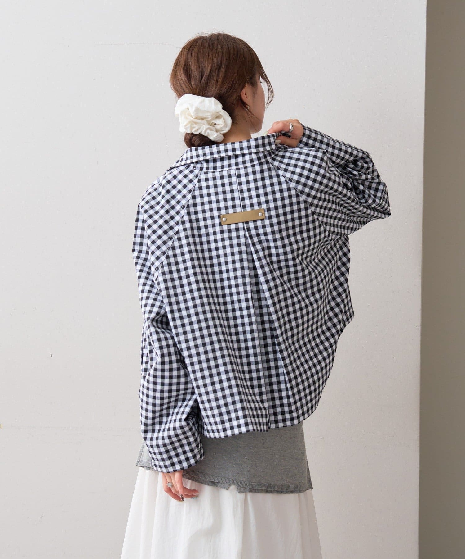 mystic(ミスティック) 《WEB限定追加！/新色BLK》【シワになりにくい】スタンドカラーショートトレンチ