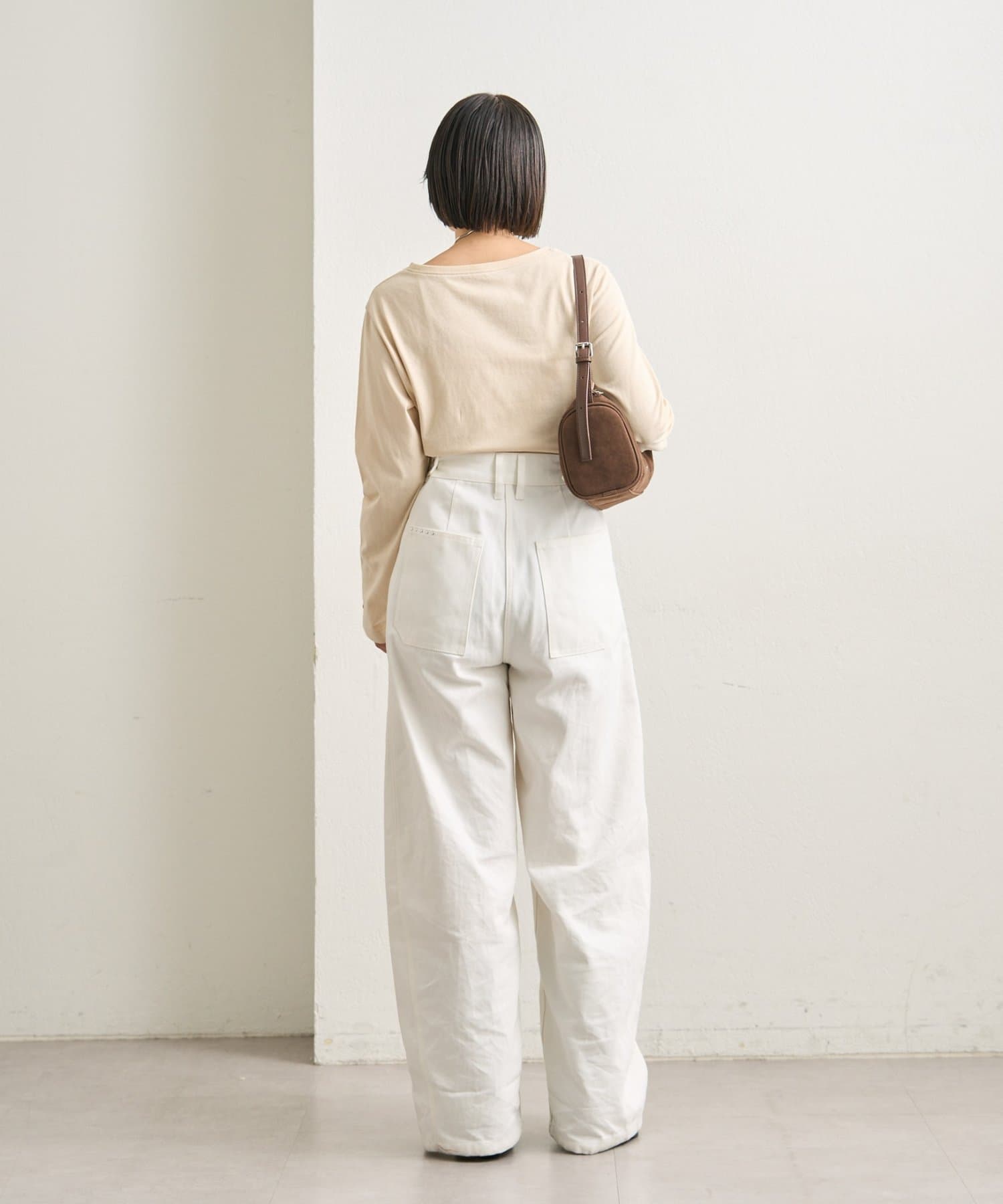 mystic(ミスティック) カラーチビロゴロングTシャツ