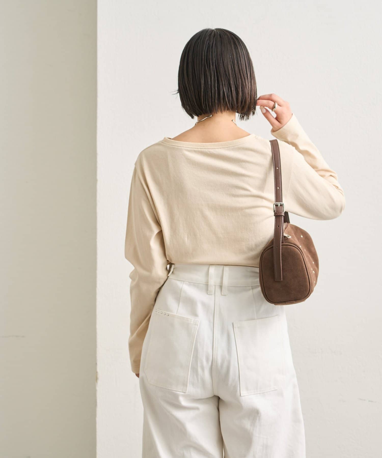 mystic(ミスティック) カラーチビロゴロングTシャツ