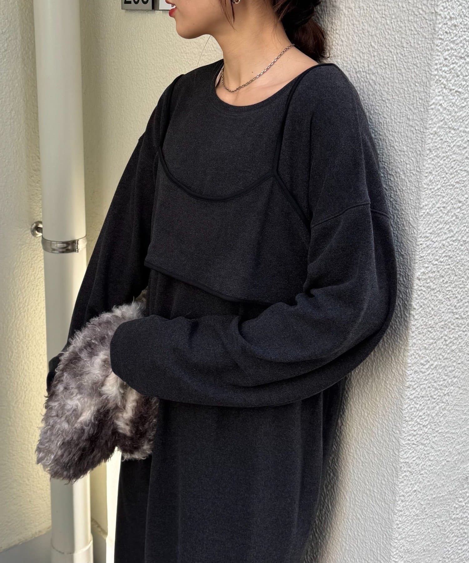 CIAOPANIC TYPY(チャオパニックティピー) 【ビスチェ付き】フリースボーダーアソートワンピース