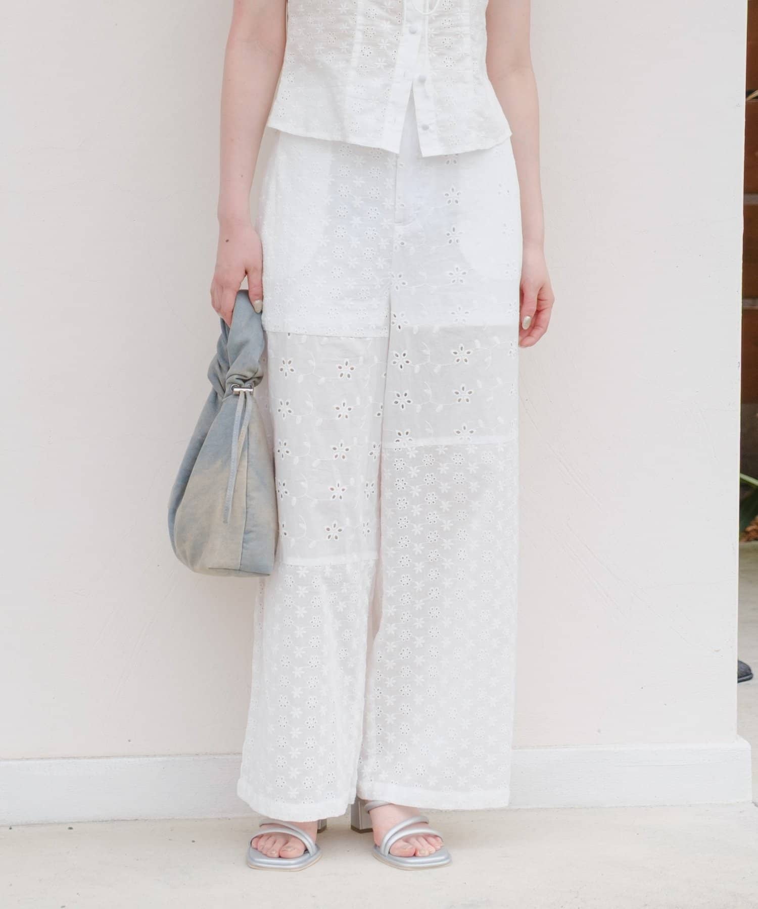 Kastane】コットンレースパッチワークパンツ | OUTLET(アウトレット