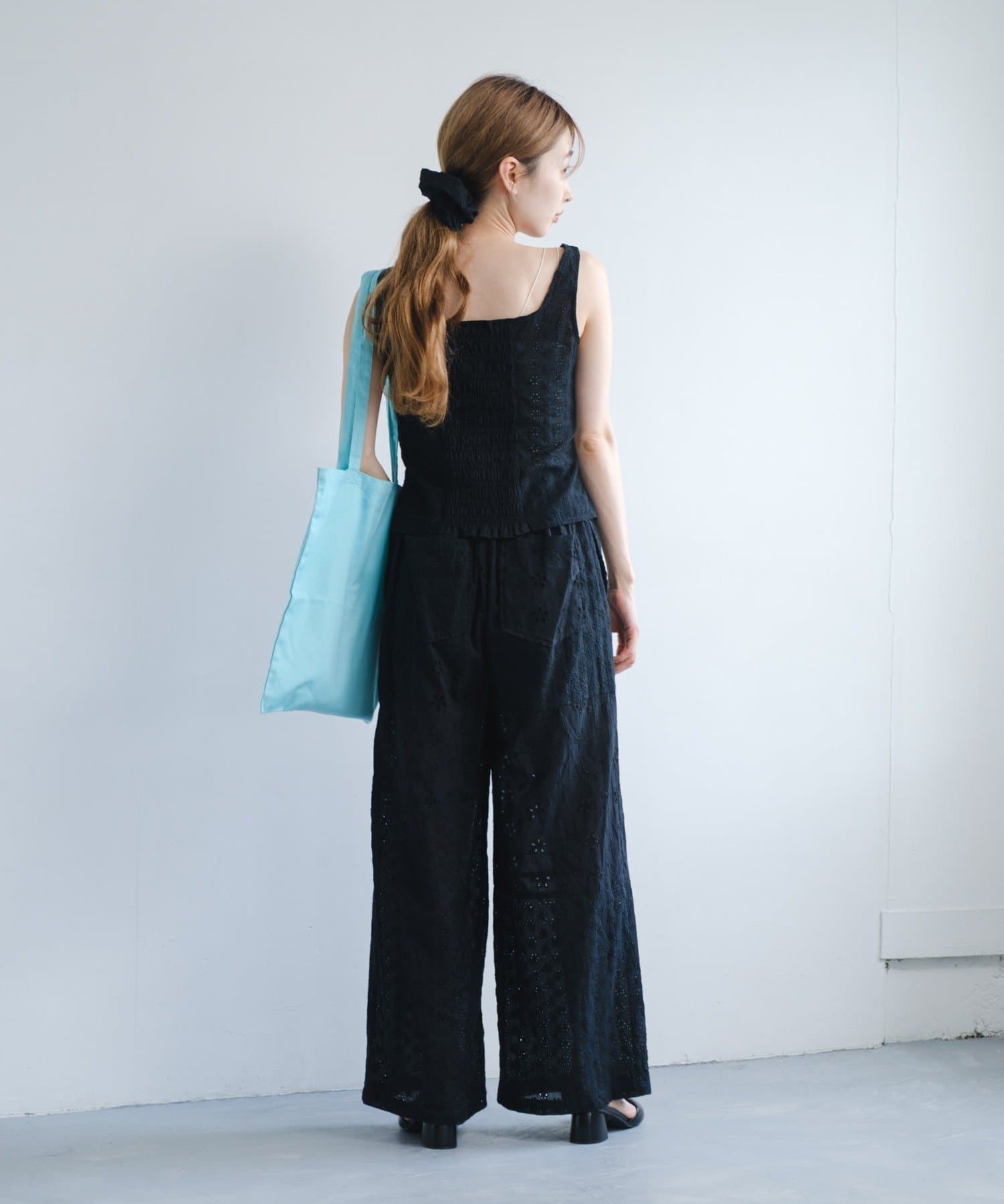 OUTLET(アウトレット) 【Kastane】コットンレースパッチワークパンツ