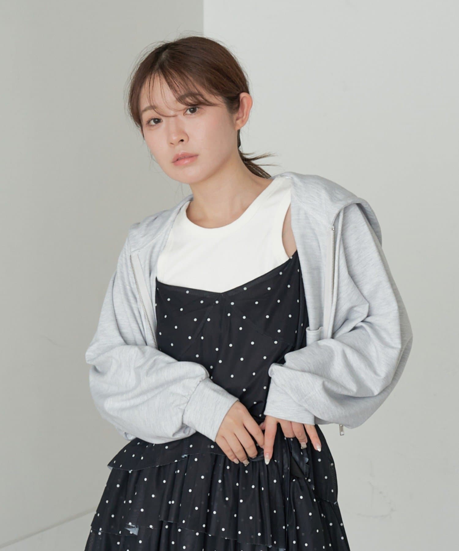 OUTLET(アウトレット) 【RAY CASSIN】フード付ダブルジップパーカー