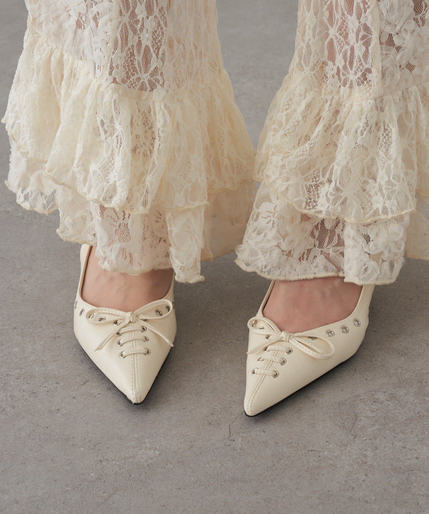 OUTLET(アウトレット) 【RAY CASSIN】レースアップミュール