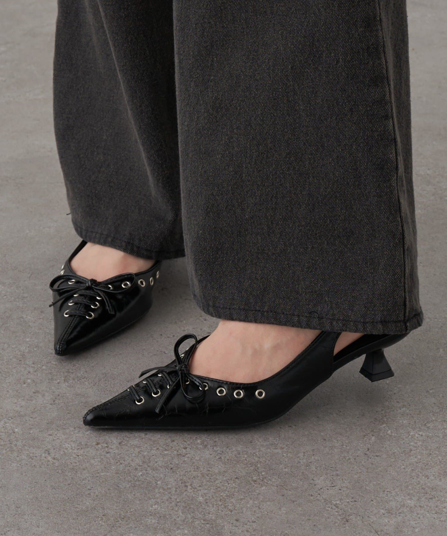 OUTLET(アウトレット) 【RAY CASSIN】レースアップミュール