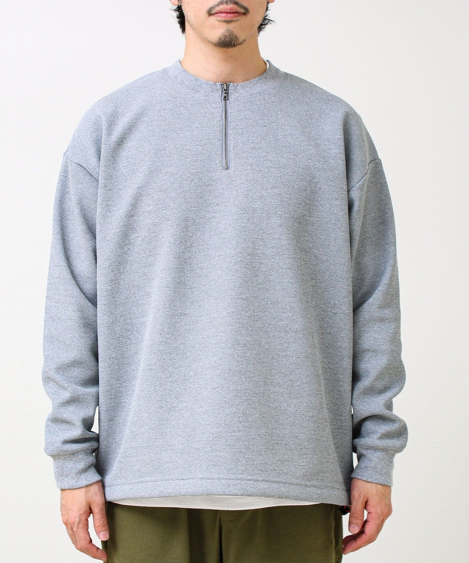 FREDY & GLOSTER(フレディ アンド グロスター) ワッフルフリース ハーフジッププルオーバー