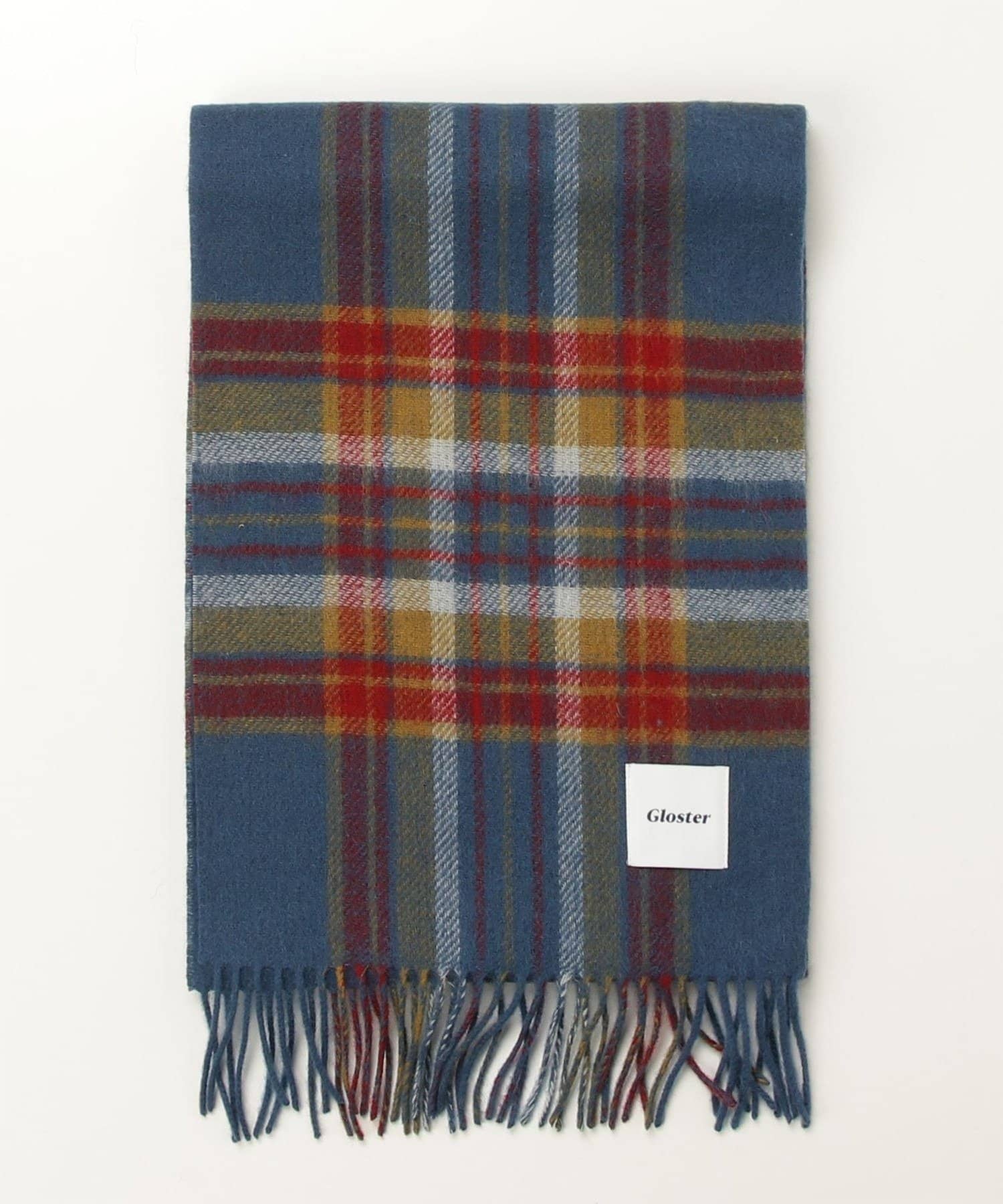 FREDY & GLOSTER(フレディ アンド グロスター) 【カシミヤブレンド】ウールリバーシブルチェックマフラー