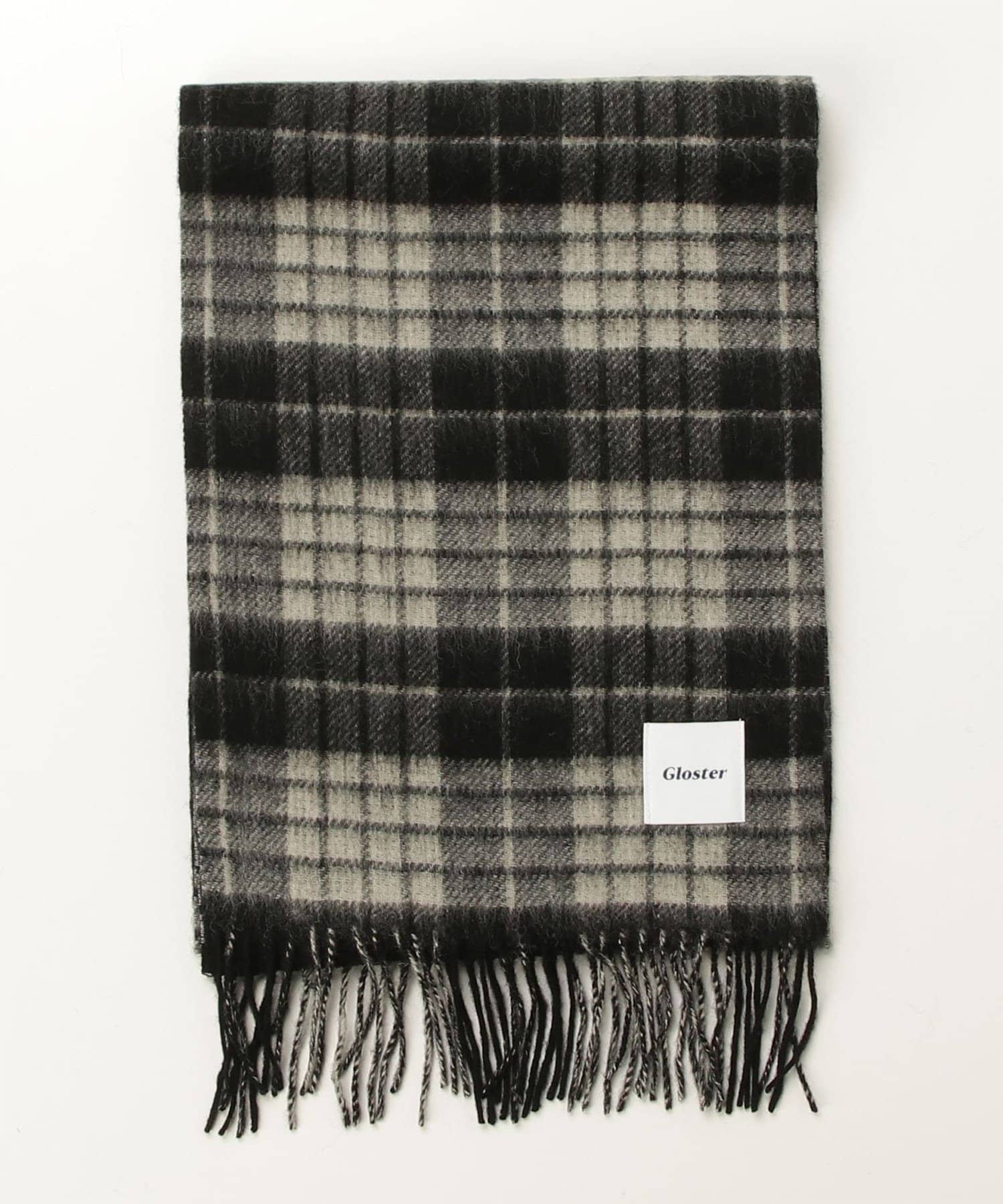 FREDY & GLOSTER(フレディ アンド グロスター) 【カシミヤブレンド】ウールリバーシブルチェックマフラー