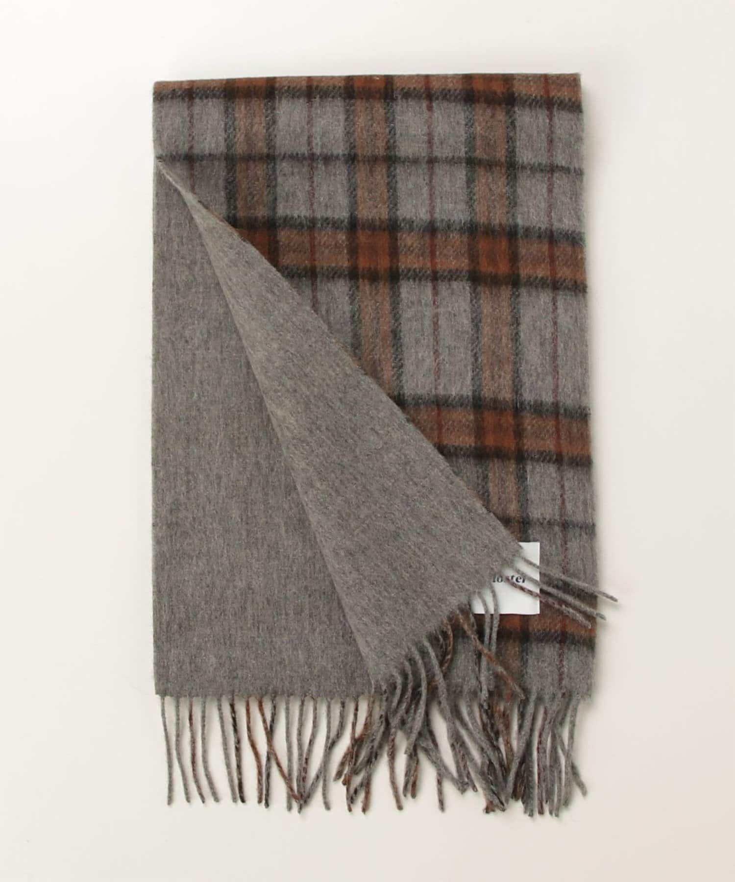 FREDY & GLOSTER(フレディ アンド グロスター) 【カシミヤブレンド】ウールリバーシブルチェックマフラー