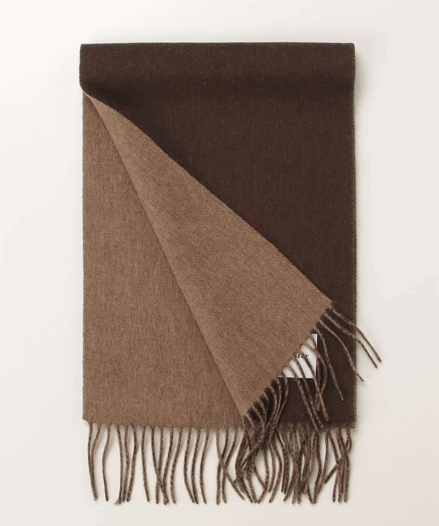 FREDY & GLOSTER(フレディ アンド グロスター) 【カシミヤブレンド】ウールリバーシブルソリッドマフラー