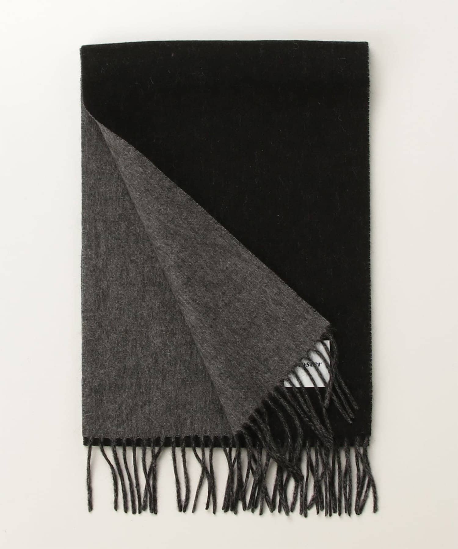 FREDY & GLOSTER(フレディ アンド グロスター) 【カシミヤブレンド】ウールリバーシブルソリッドマフラー