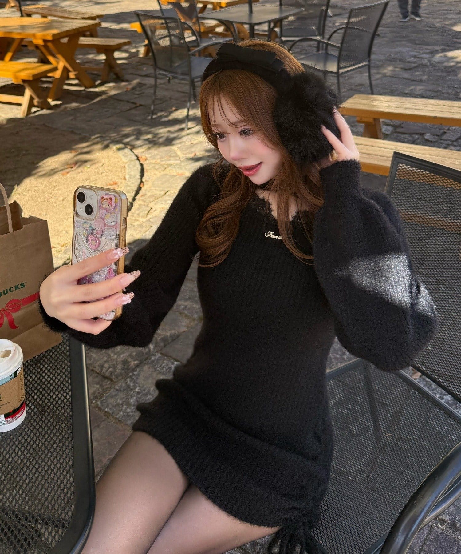 OLIVE des OLIVE(オリーブ デ オリーブ) 【インフルエンサー企画】Keru リボンイヤマフ