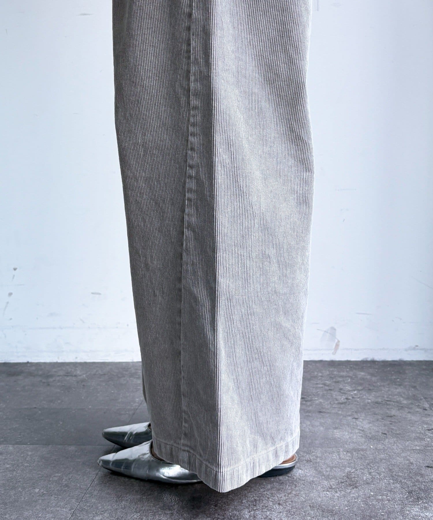 DOUDOU(ドゥドゥ) コーデュロイワイドイージーパンツ