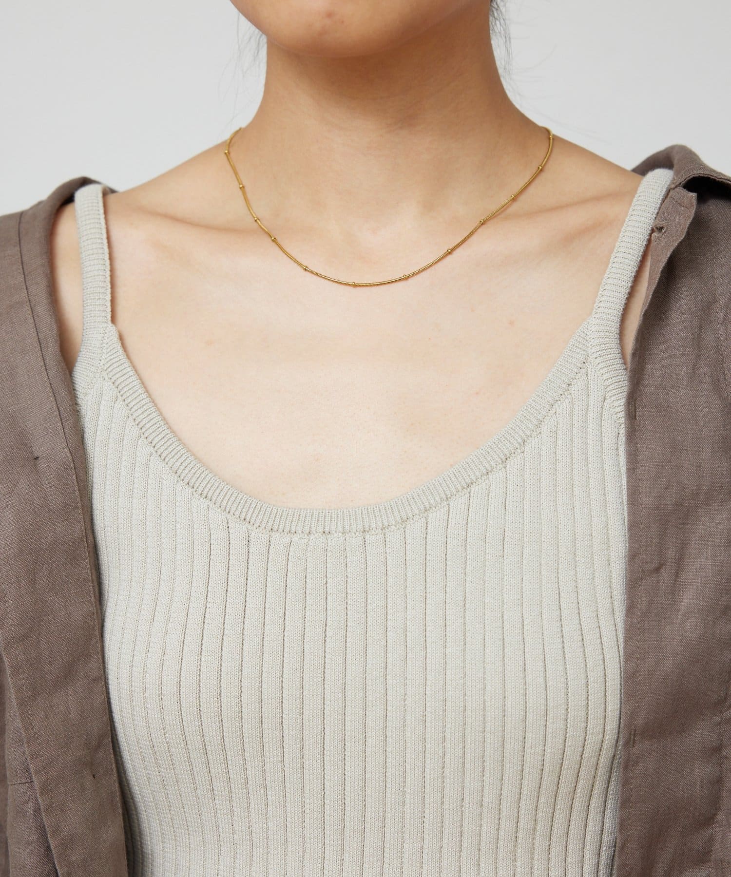 GALLARDAGALANTE(ガリャルダガランテ) ステンレスドットチェーンネックレス