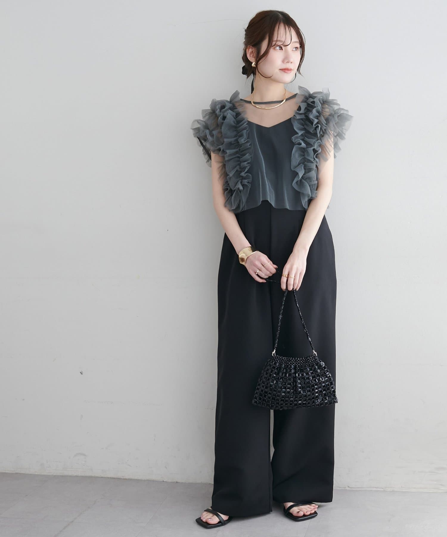 DISCOAT(ディスコート) 【オケージョン】チュール使いセットオールインワン