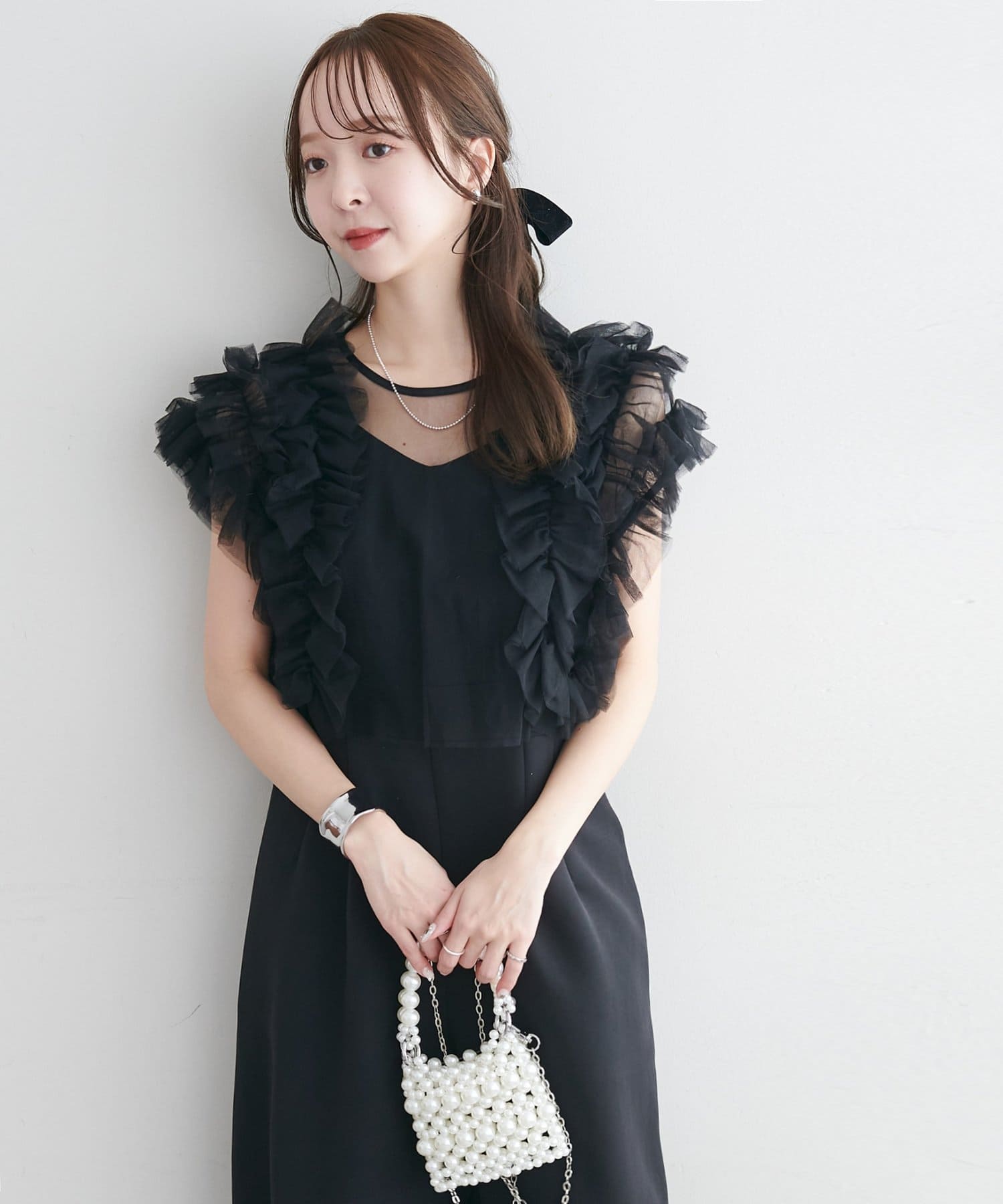 DISCOAT(ディスコート) 【オケージョン】チュール使いセットオールインワン