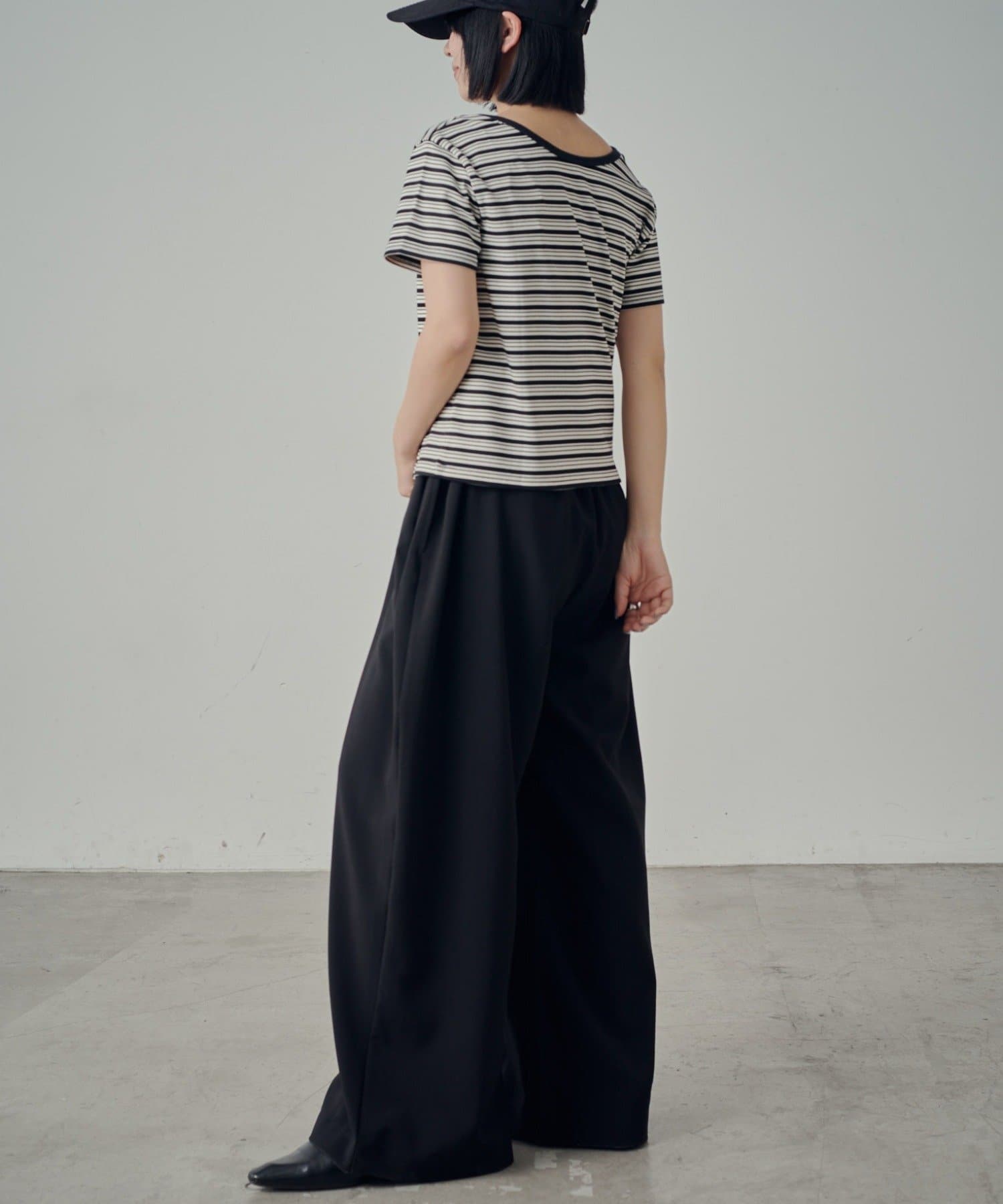 -goocy-(グーシー) マルチボーダー2WAYコンパクト半袖T