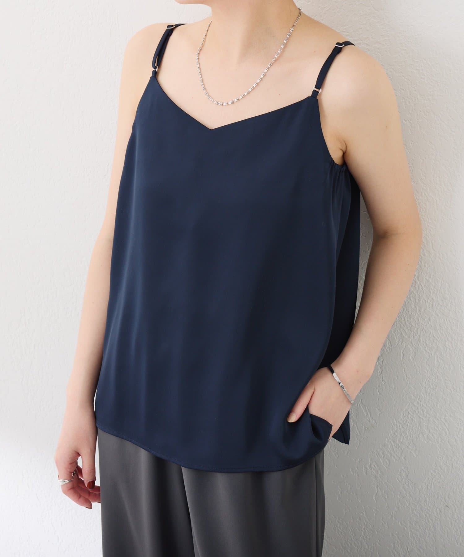 COLLAGE GALLARDAGALANTE(コラージュ ガリャルダガランテ) 【前後２WAYで着れる】2WAY サテンキャミソール