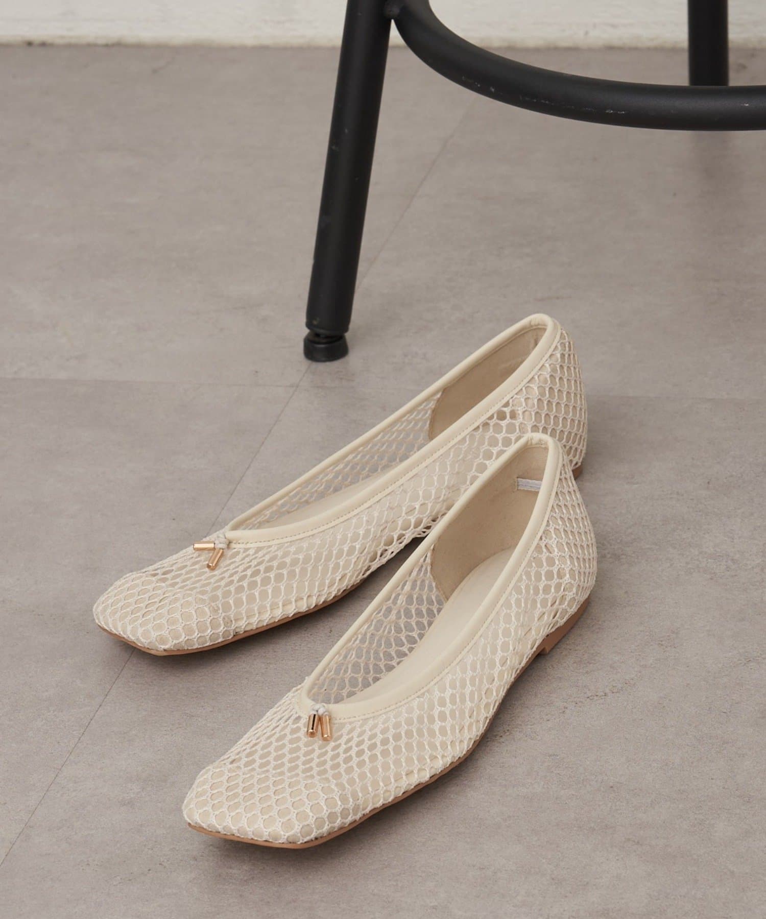 GALLARDAGALANTE(ガリャルダガランテ) 【2.718】メッシュフラットシューズ