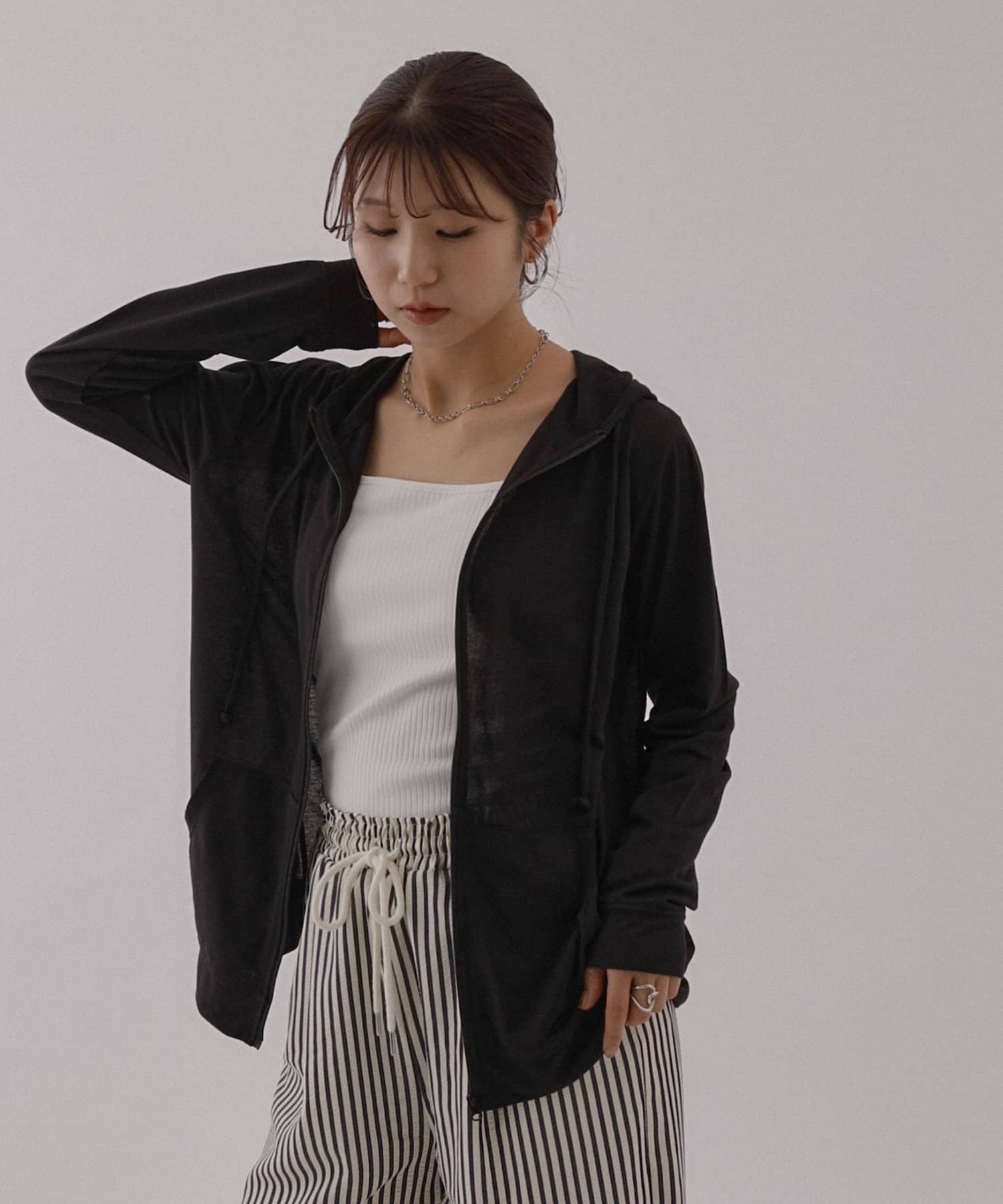 COLONY 2139(コロニー トゥーワンスリーナイン) UVカットソフトタッチパーカー