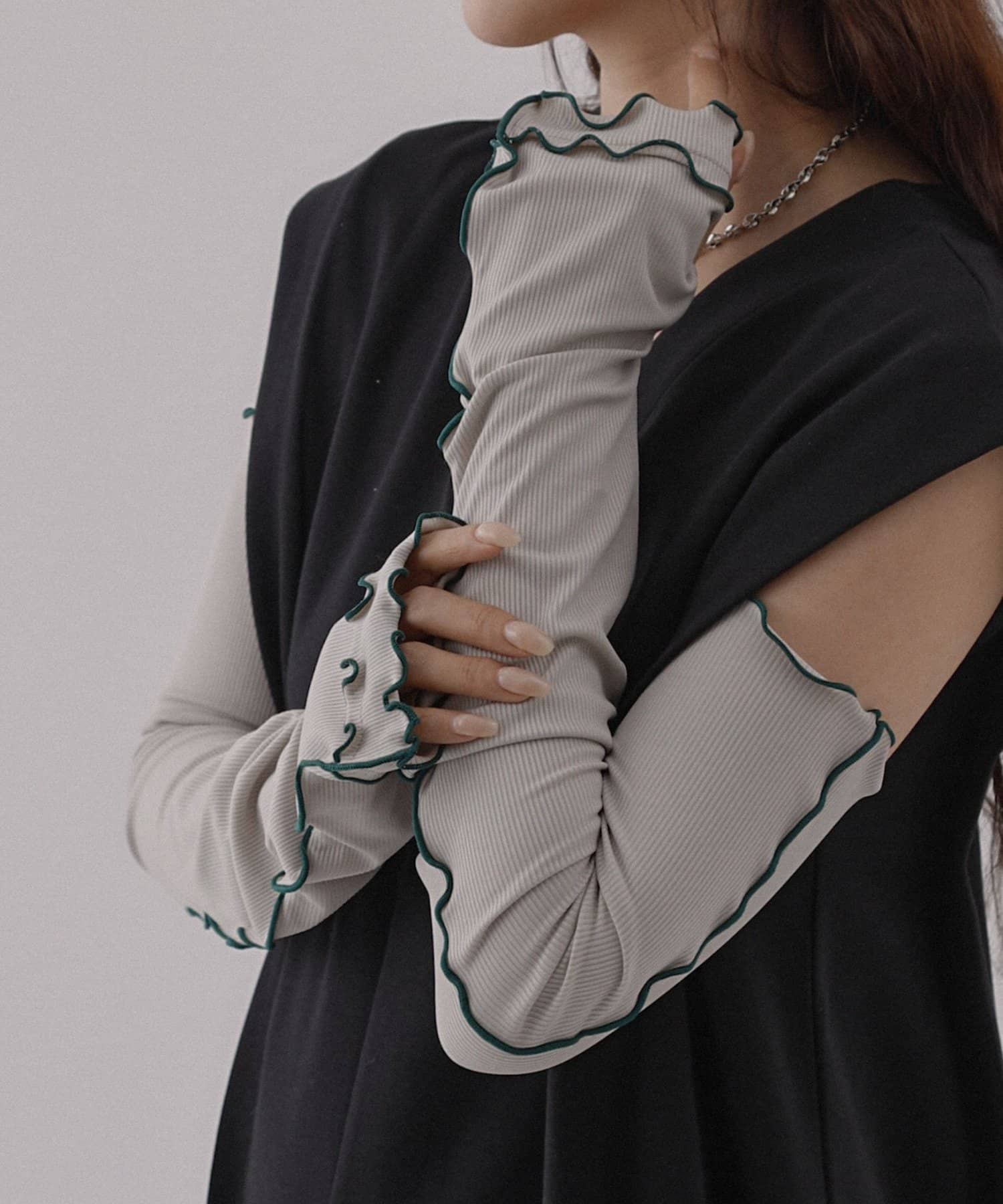 COLONY 2139(コロニー トゥーワンスリーナイン) 冷感UVシャーリングアームカバー60cm