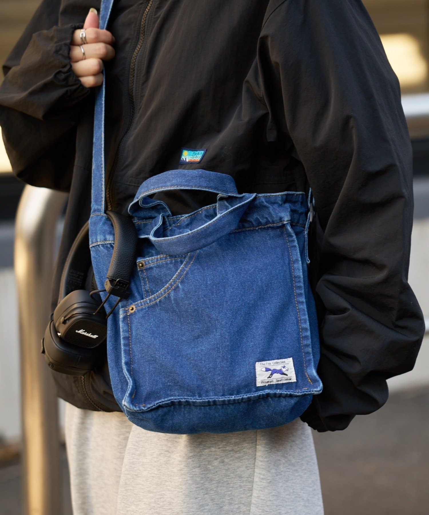 CIAOPANIC TYPY(チャオパニックティピー) ≪26SS展示会アイテム≫【FOX】別注デニム2WAYショルダーバッグ