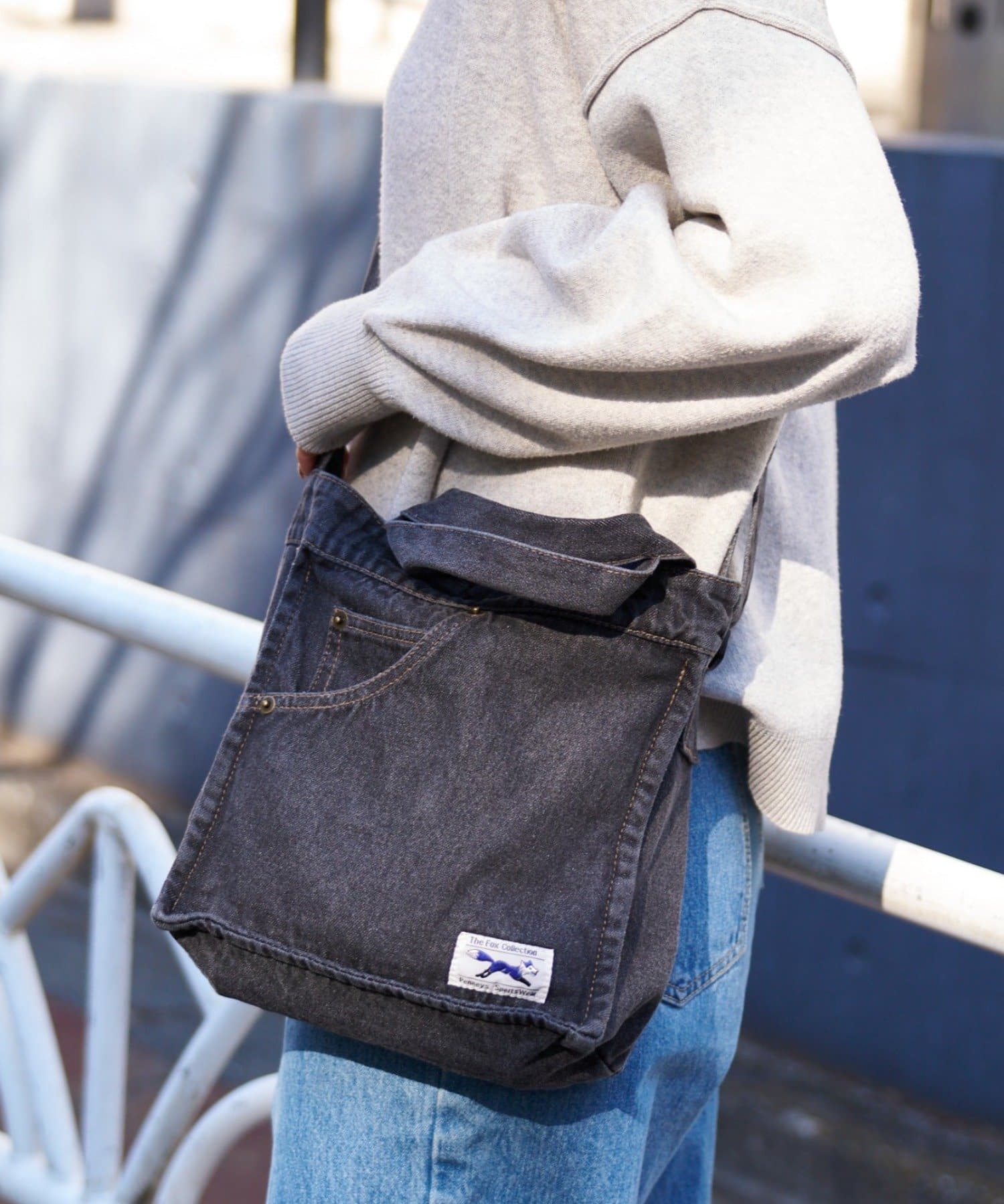 CIAOPANIC TYPY(チャオパニックティピー) ≪26SS展示会アイテム≫【FOX】別注デニム2WAYショルダーバッグ