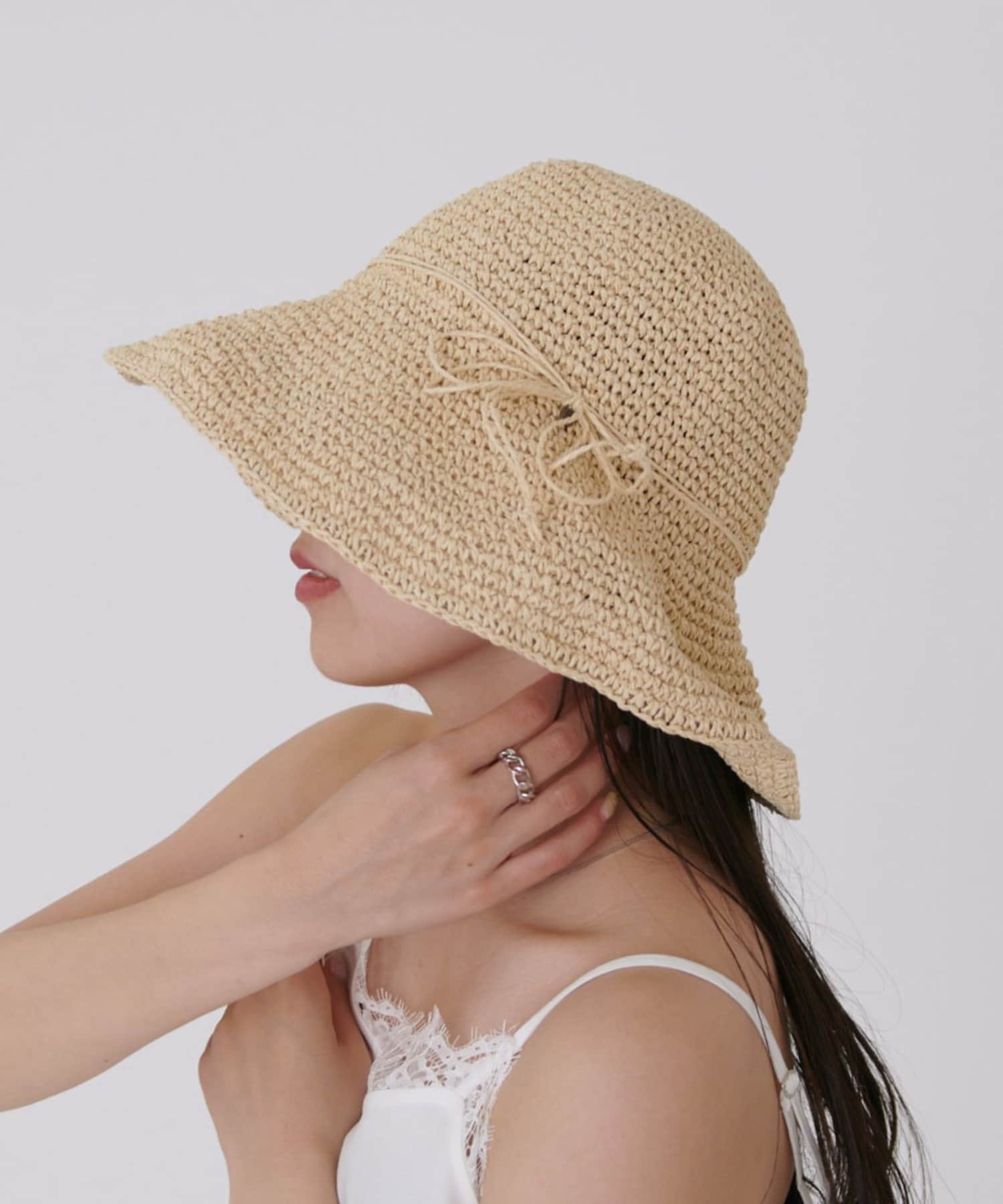 COLONY 2139(コロニー トゥーワンスリーナイン) 【リバイバル/新色追加】手編みつば広ペーパーハット