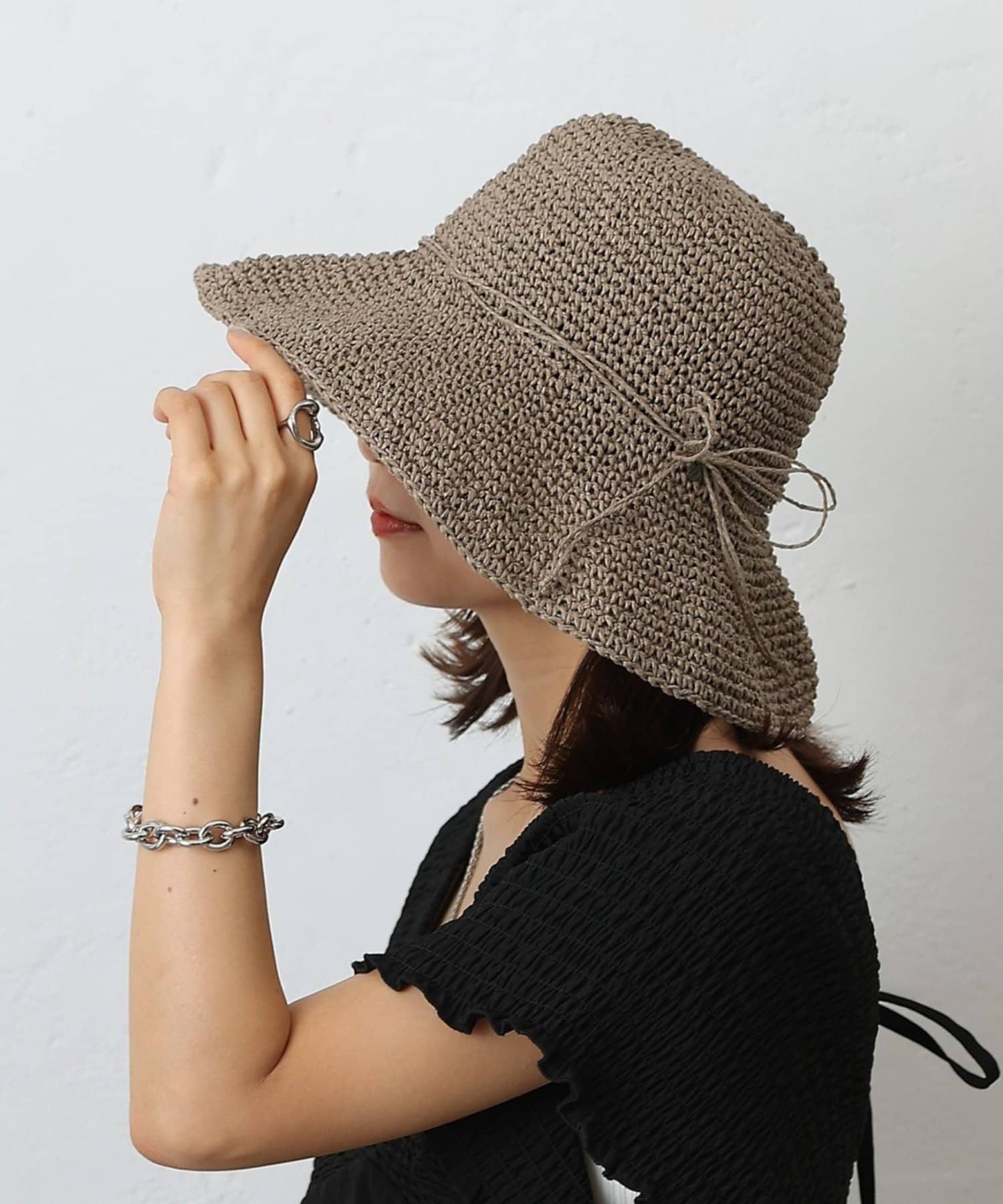 COLONY 2139(コロニー トゥーワンスリーナイン) 【リバイバル/新色追加】手編みつば広ペーパーハット