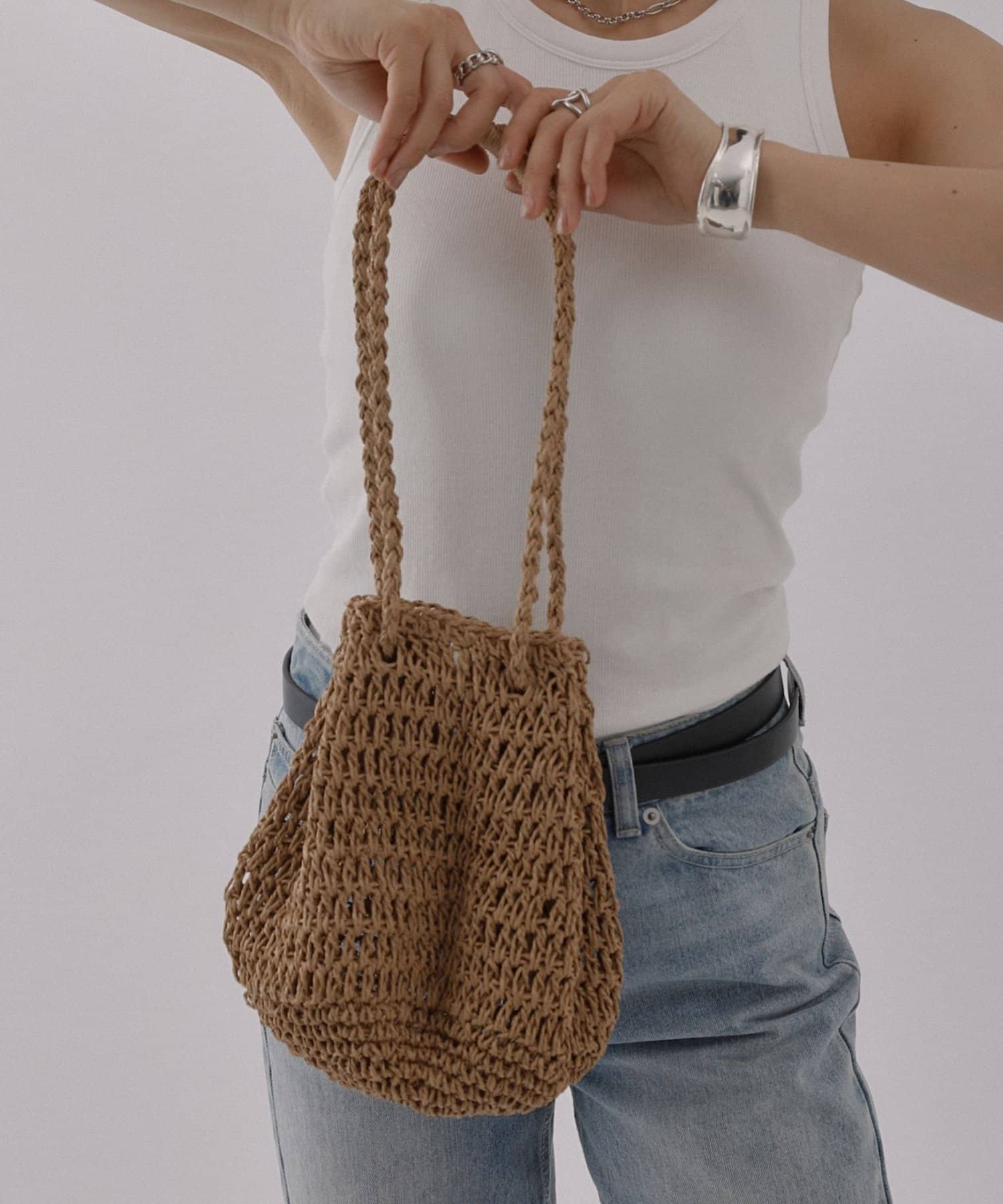 COLONY 2139(コロニー トゥーワンスリーナイン) ２WAYハンドルペーパーミニ巾着バッグ