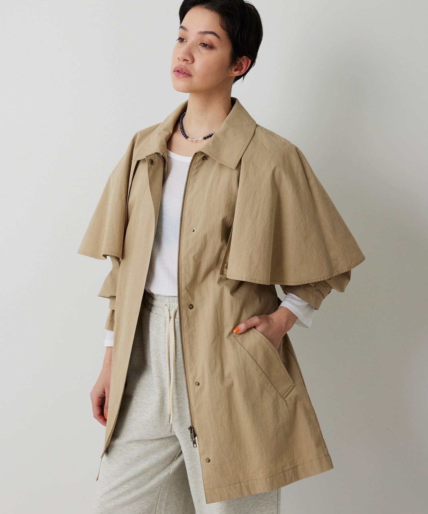 Whim Gazette(ウィム ガゼット) 【THE PAUSE】ケープコート