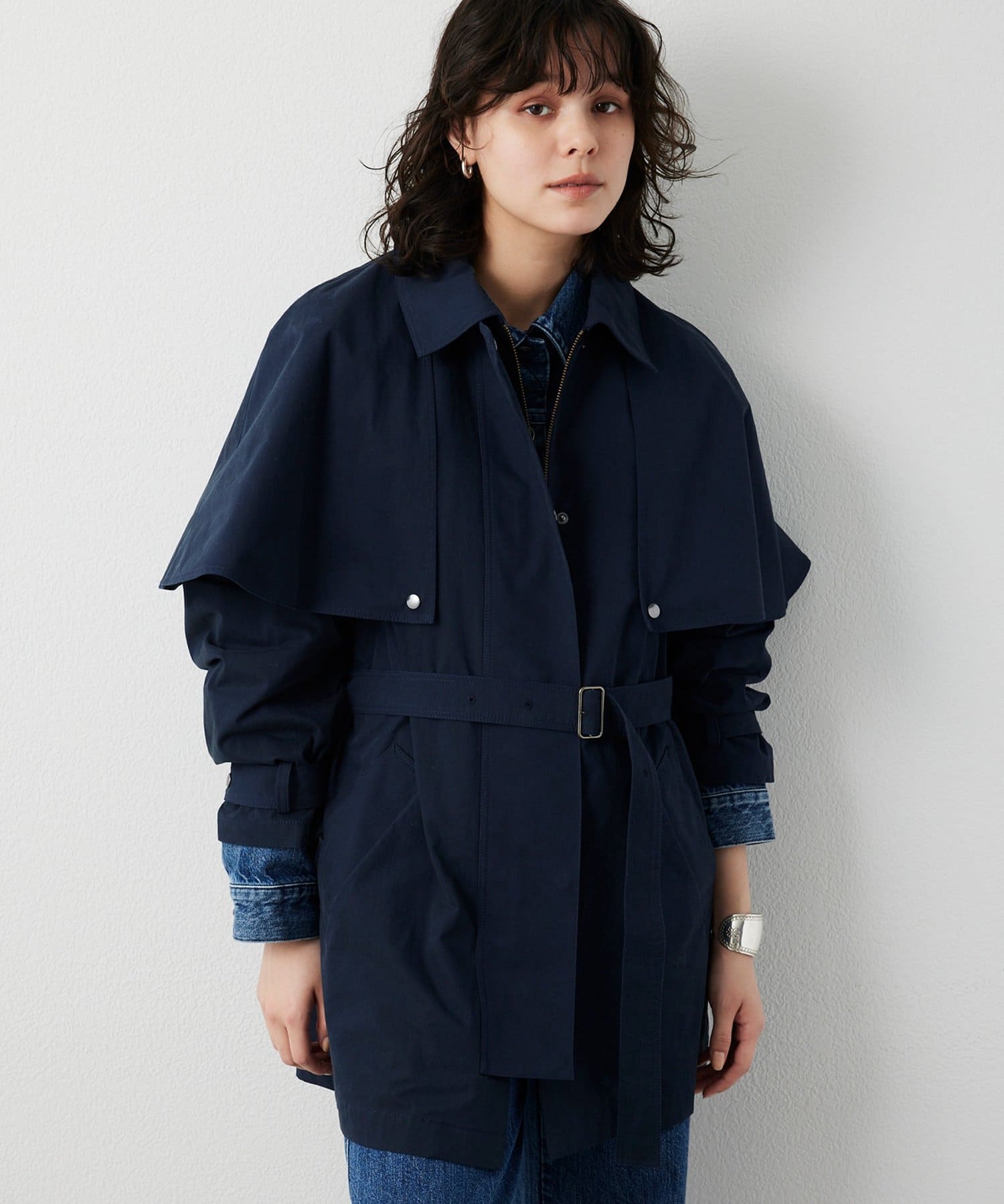 Whim Gazette(ウィム ガゼット) 【THE PAUSE】ケープコート