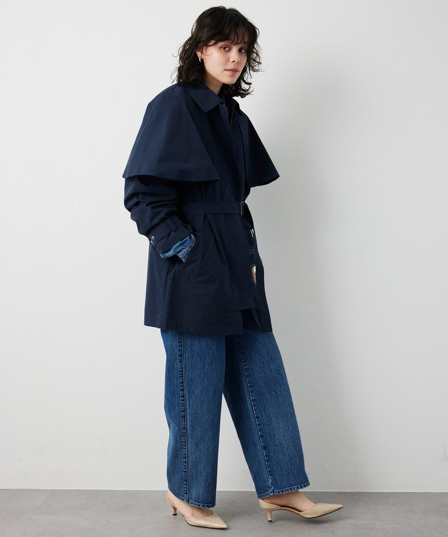 Whim Gazette(ウィム ガゼット) 【THE PAUSE】ケープコート