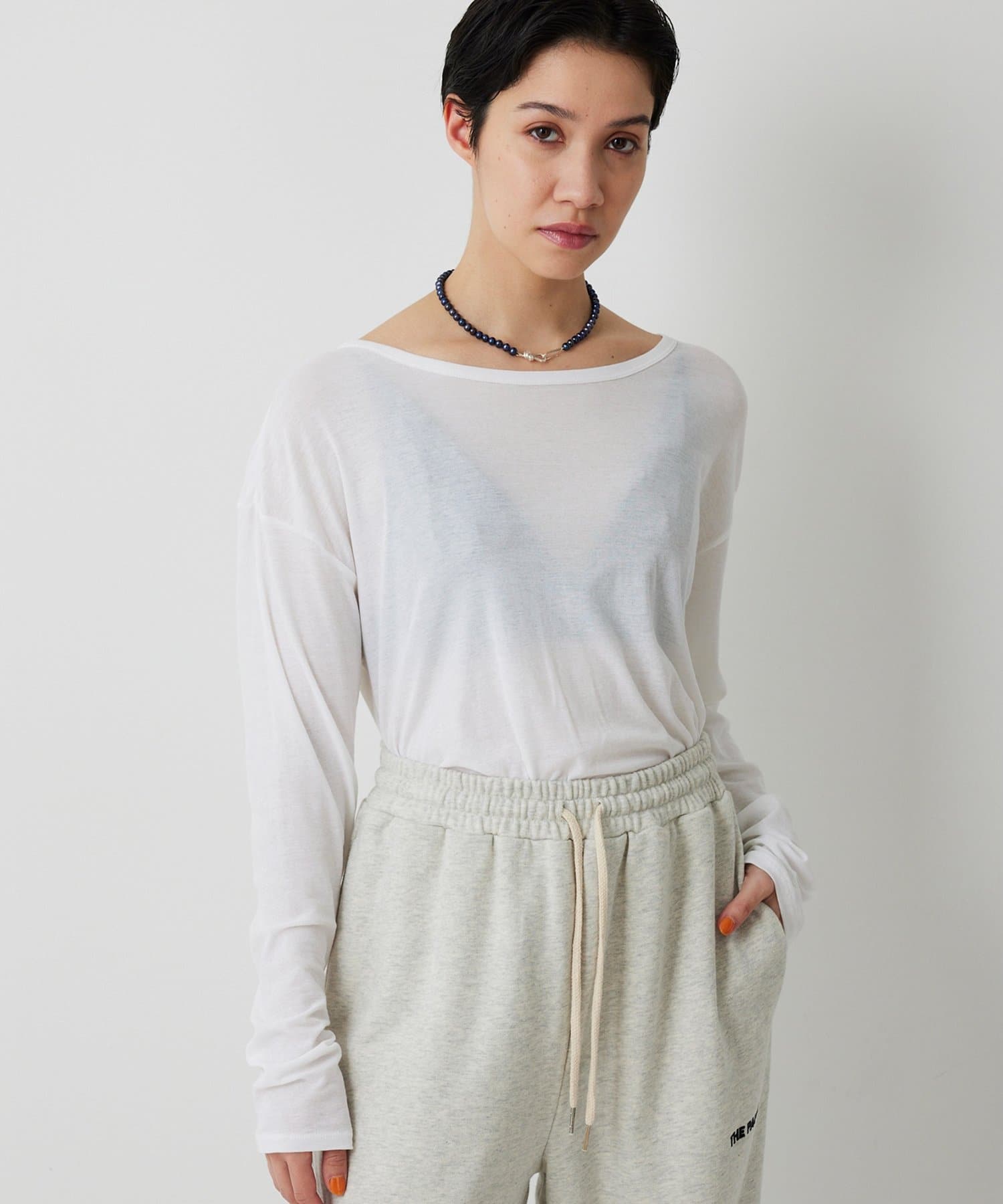 Whim Gazette(ウィム ガゼット) 【THE PAUSE】シアーフライスロンTEE