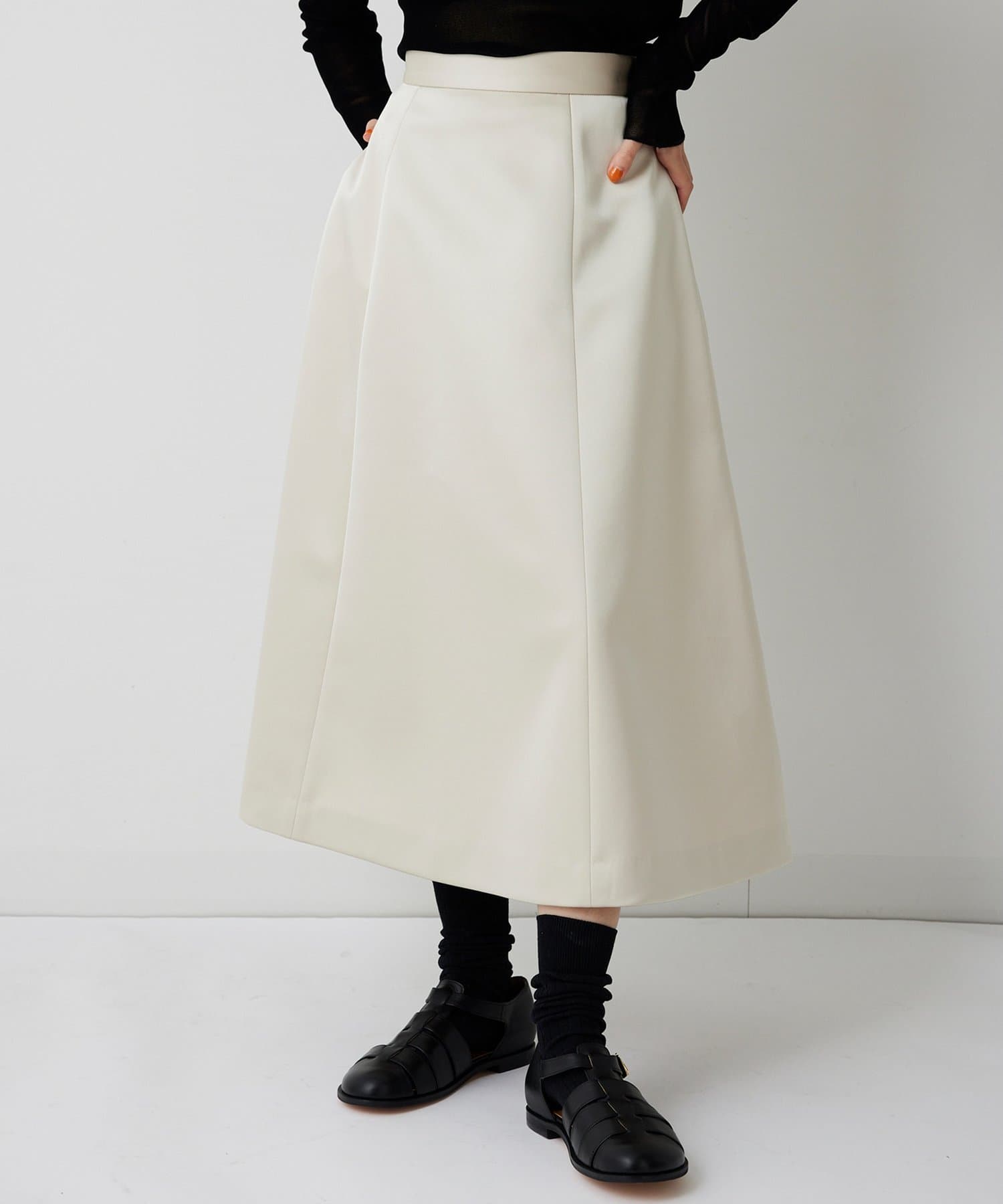 Whim Gazette(ウィム ガゼット) 【THE PAUSE】ボンディングフレアスカート