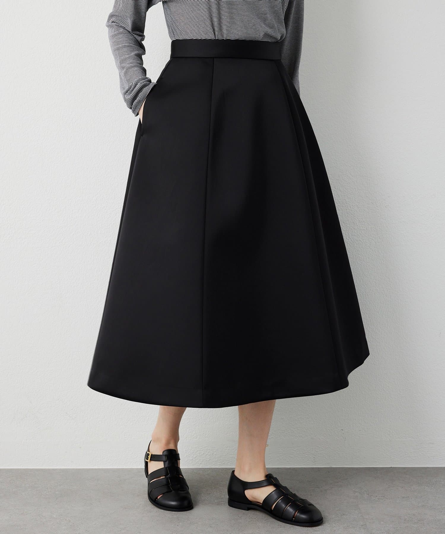 Whim Gazette(ウィム ガゼット) 【THE PAUSE】ボンディングフレアスカート