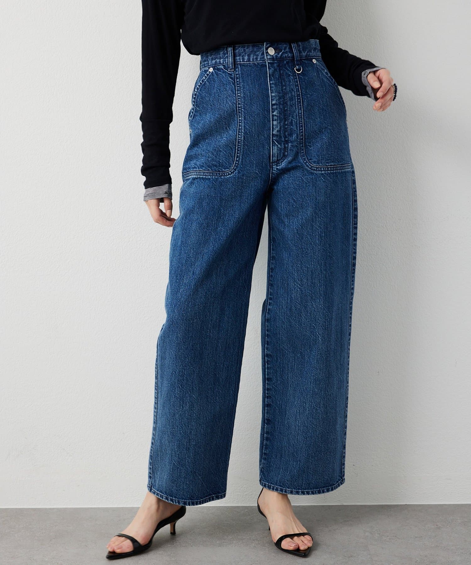 Whim Gazette(ウィム ガゼット) 【THE PAUSE】デニムベイカーパンツ