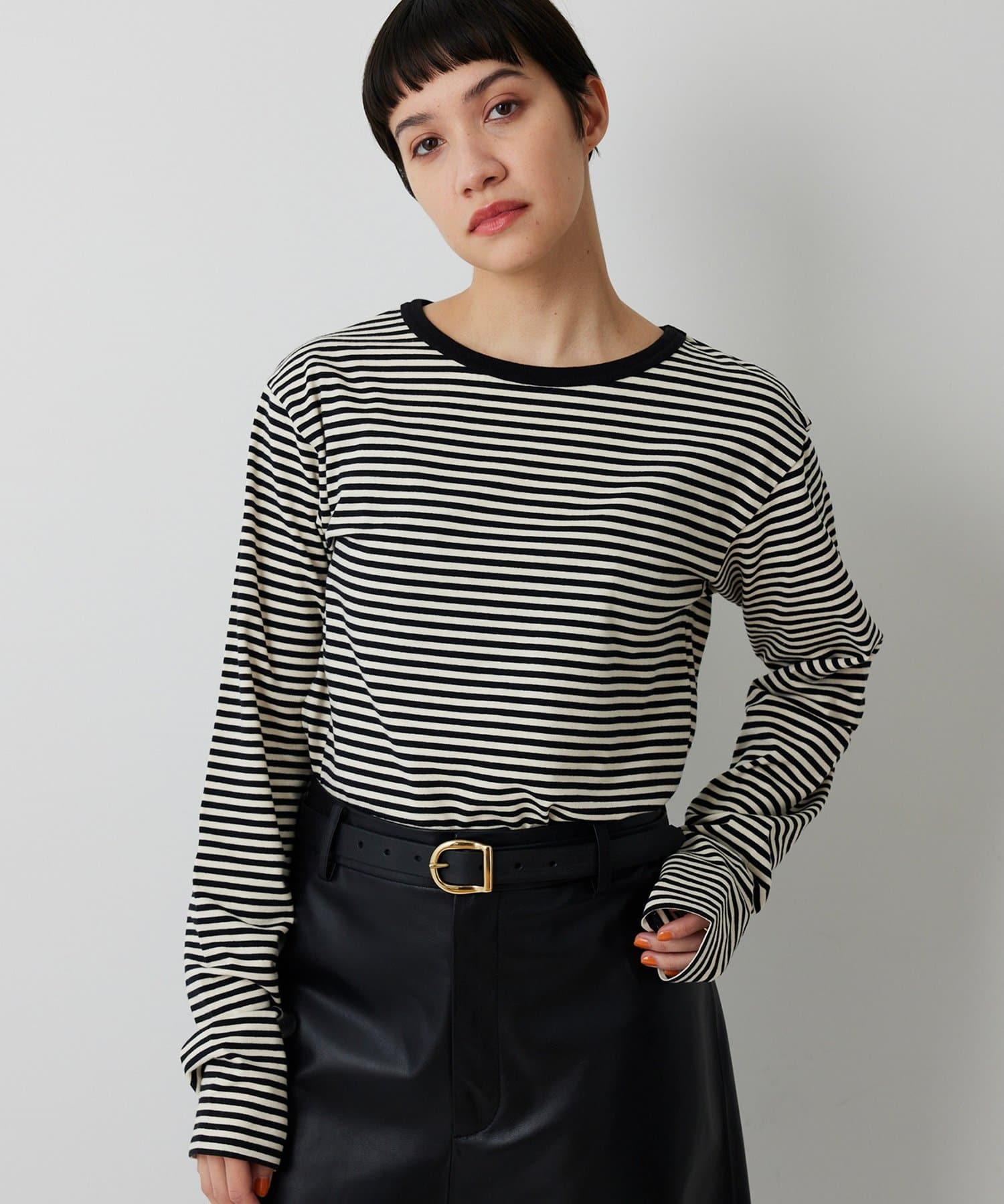 Whim Gazette(ウィム ガゼット) 【THE PAUSE】ボーダーロンTEE