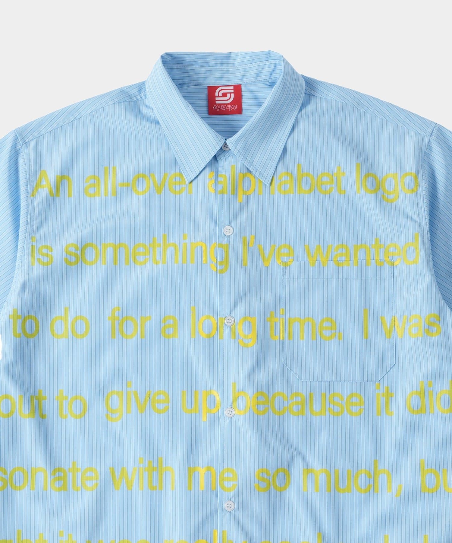 OUTLET(アウトレット) 【WHO'S WHO gallery】メッセージプリント半袖シャツ