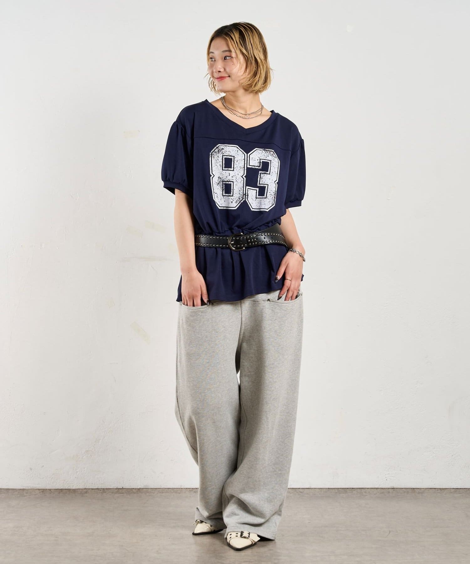 OUTLET(アウトレット) 【WHO'S WHO gallery】ナンバリングチュニックTEE