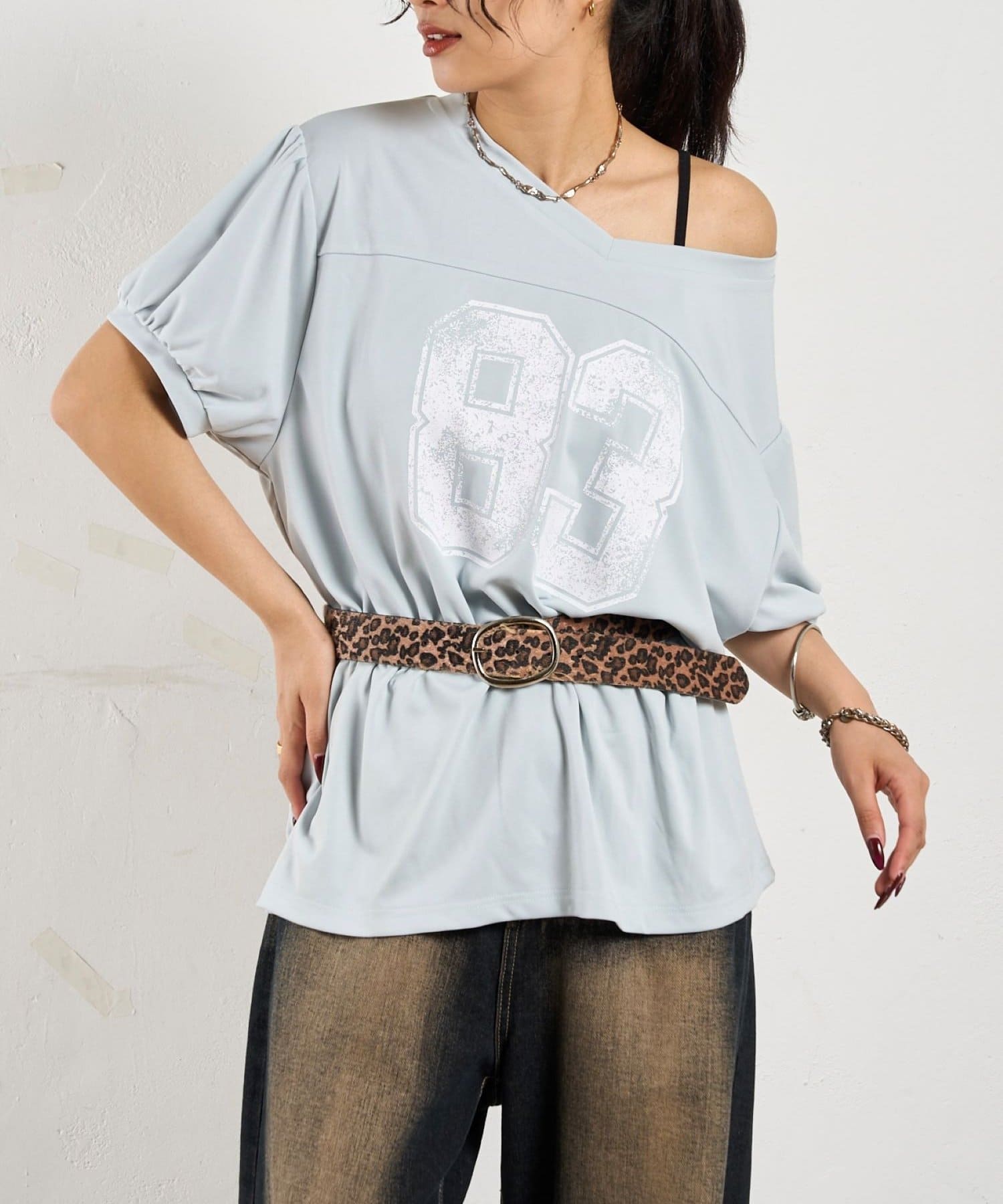 OUTLET(アウトレット) 【WHO'S WHO gallery】ナンバリングチュニックTEE