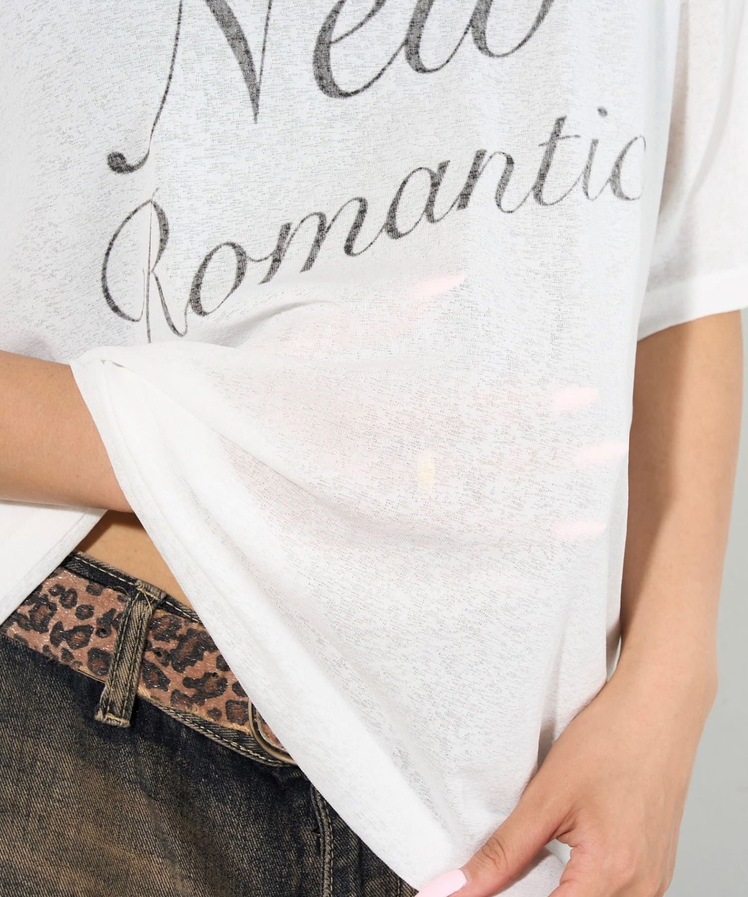 OUTLET(アウトレット) 【WHO'S WHO gallery】シアーBIGオフショルTEE