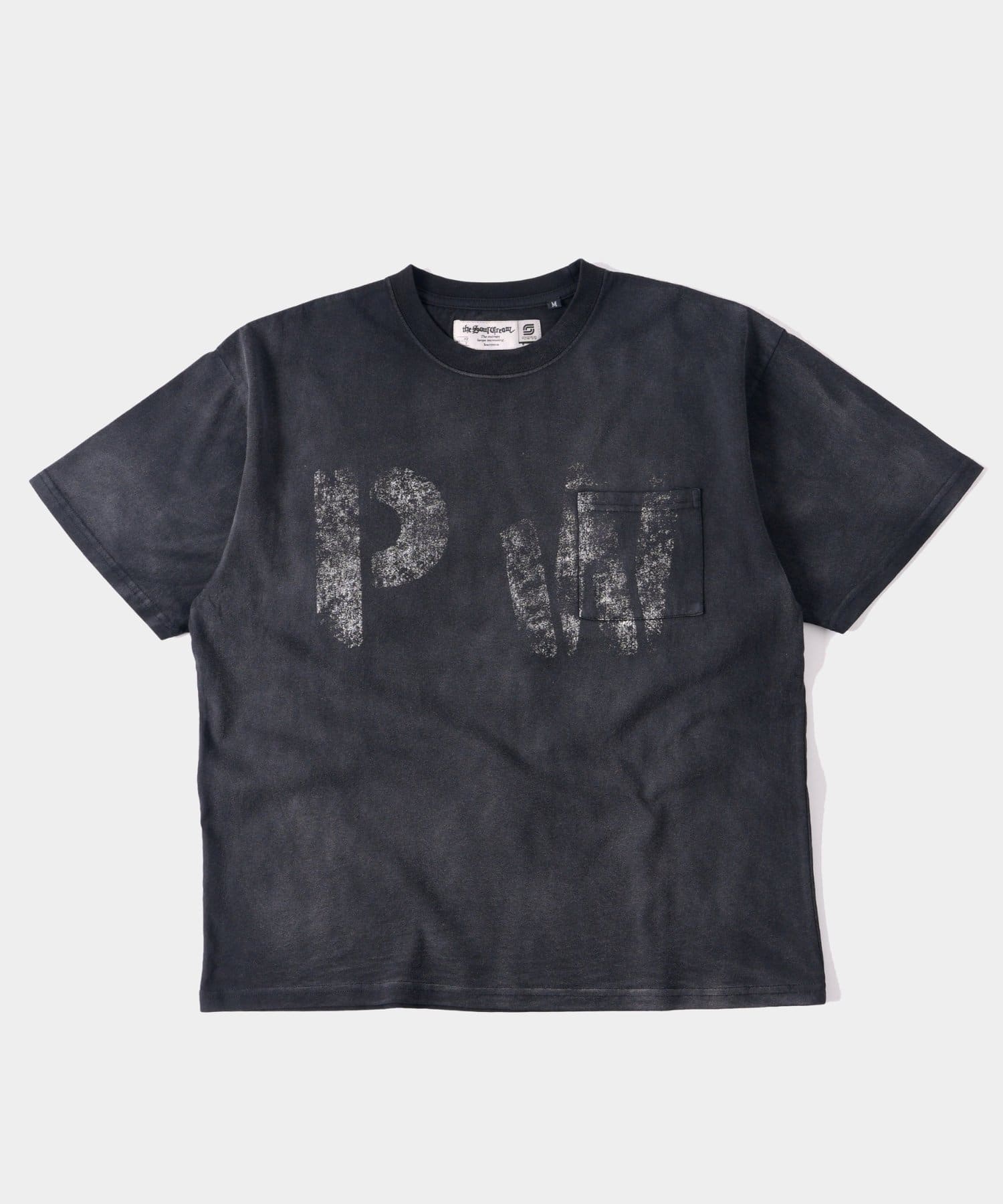 OUTLET(アウトレット) 【WHO'S WHO gallery】PWステンシルプリントポケットTEE