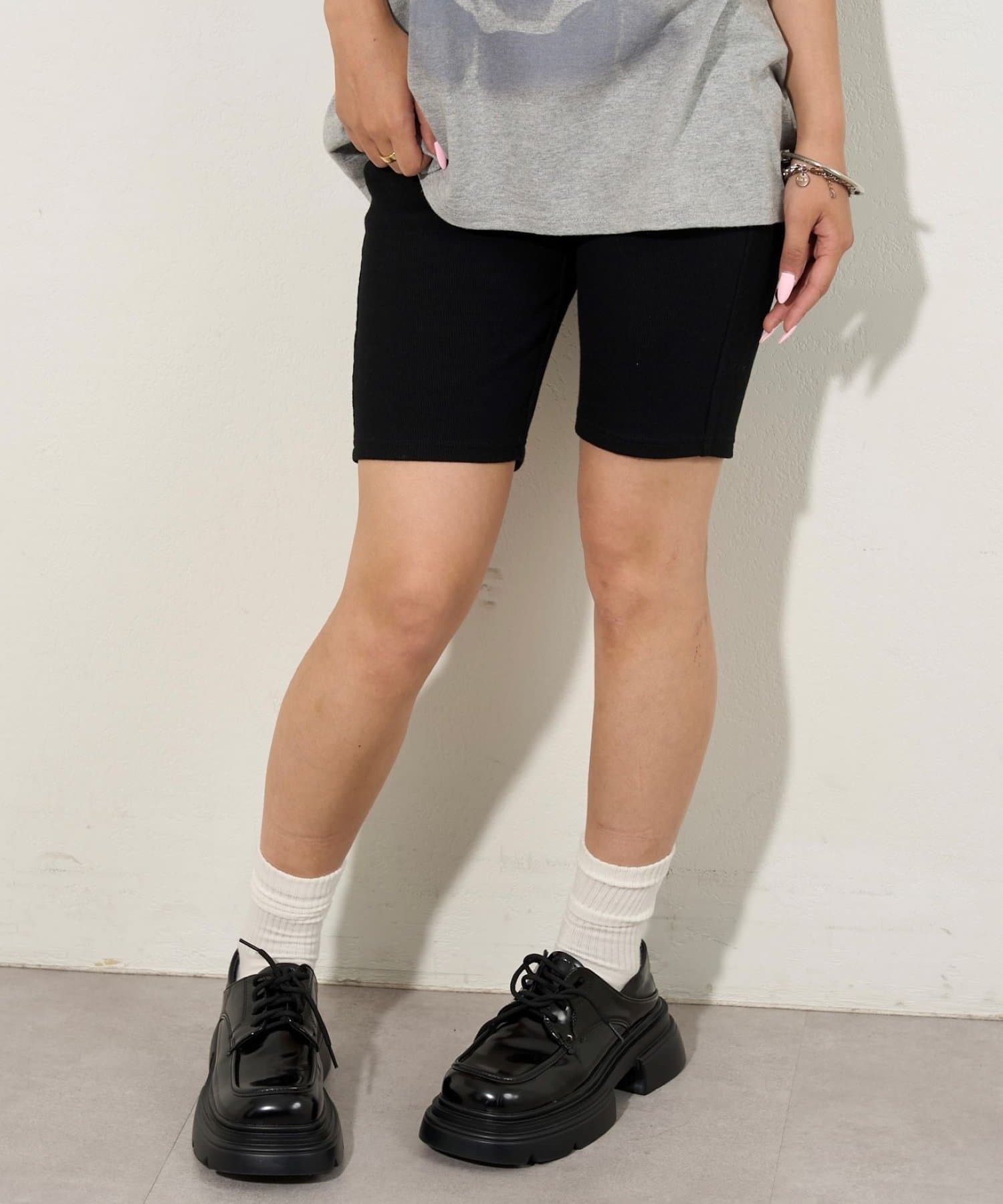 OUTLET(アウトレット) 【WHO'S WHO gallery】バイカーリブパンツ