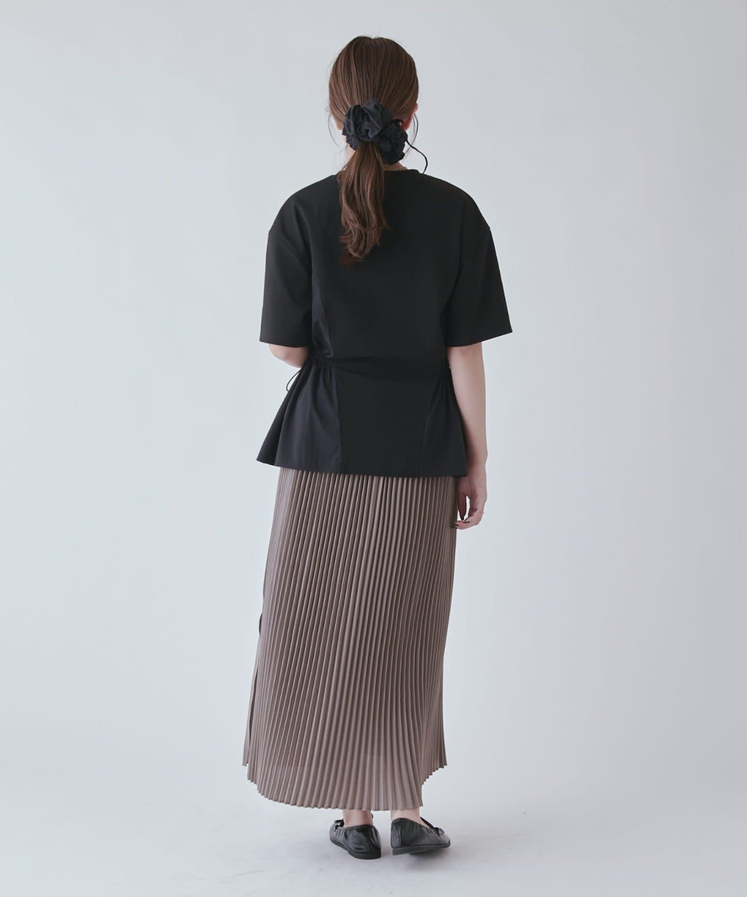 OUTLET(アウトレット) 【Lui's】サイドスリットプリーツスカート