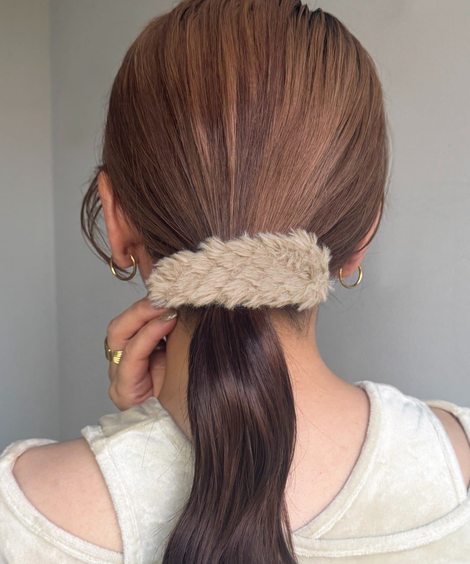 Lattice(ラティス) キルティング風エコファーパッチンピン