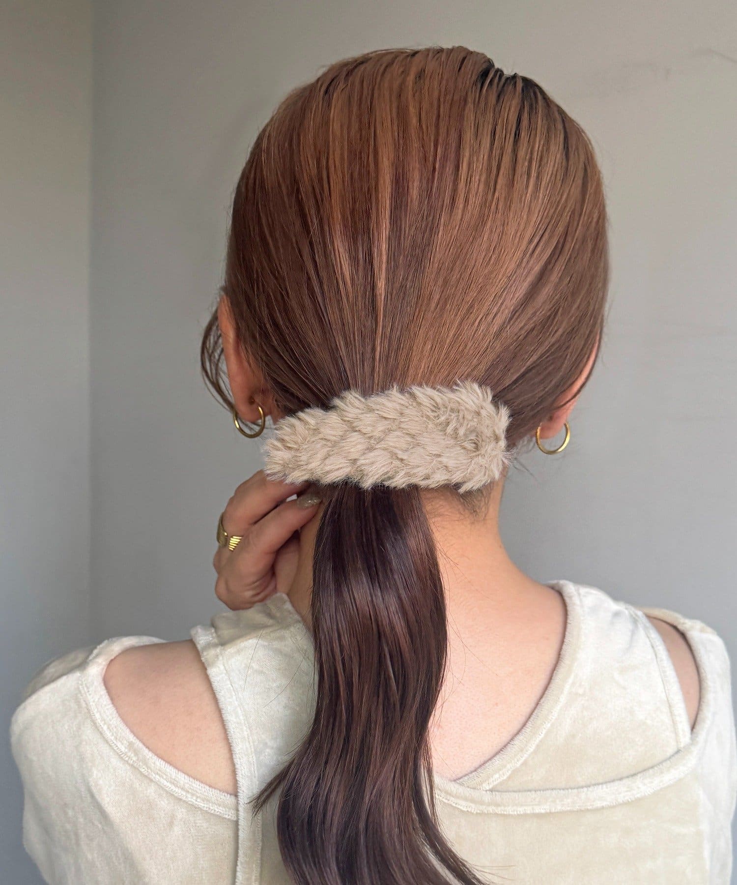 Lattice(ラティス) キルティング風エコファーパッチンピン