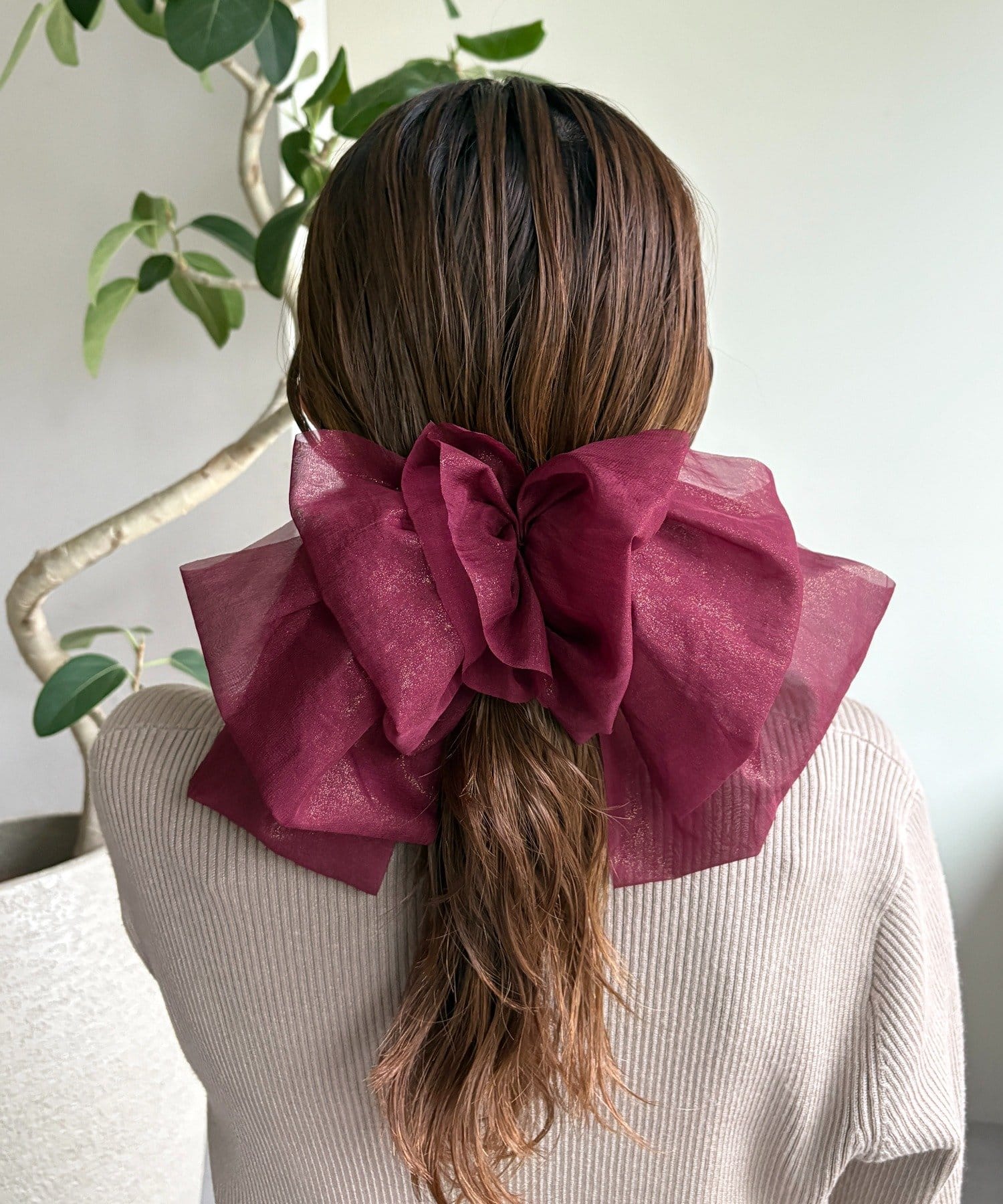 Lattice(ラティス) シアービッグリボンバレッタ