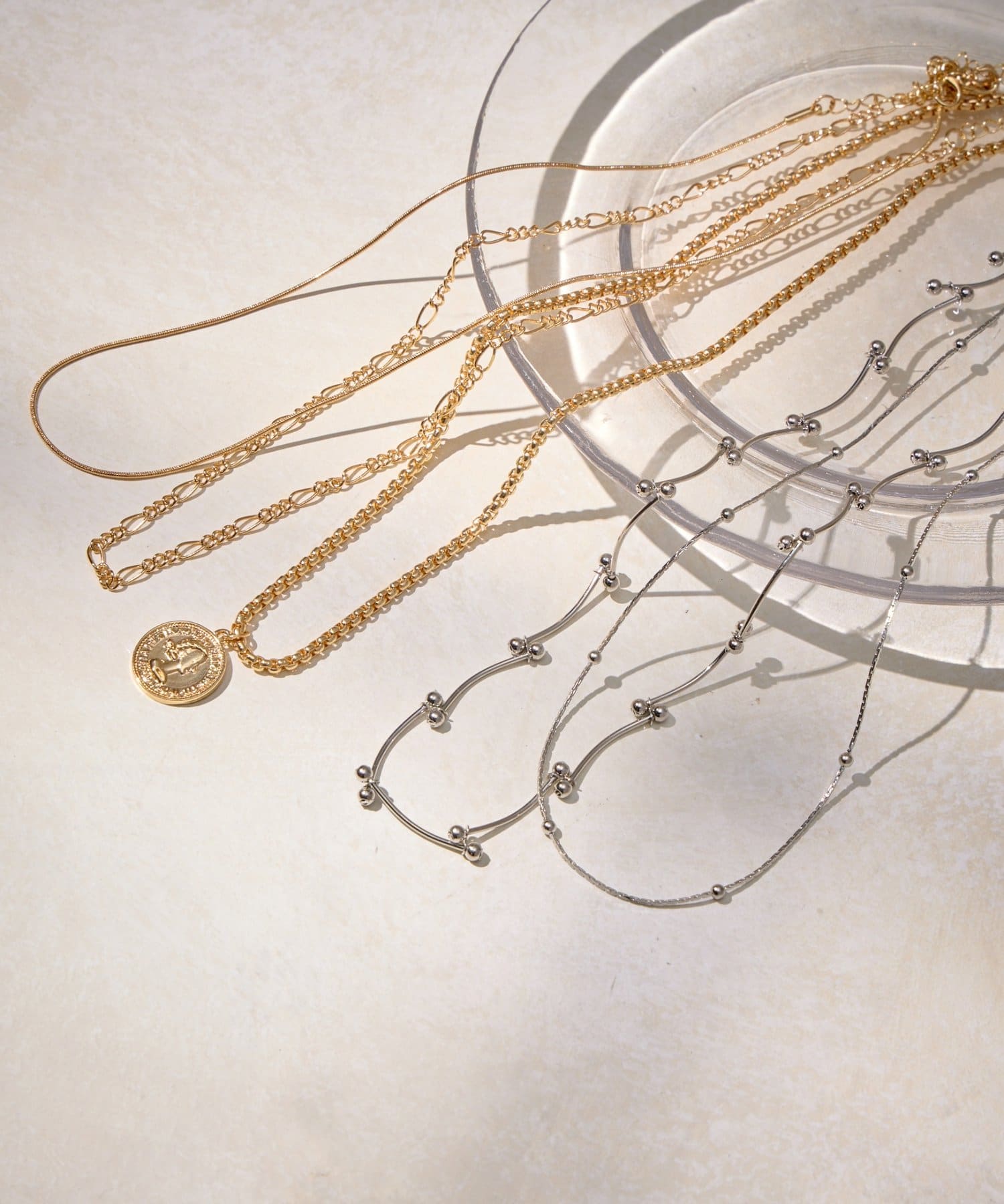 Lattice(ラティス) コインモチーフネックレスセット(3P)