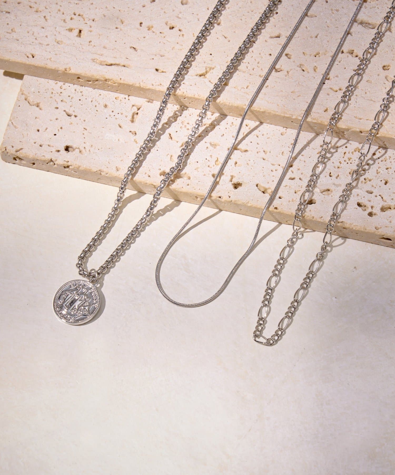 Lattice(ラティス) コインモチーフネックレスセット(3P)